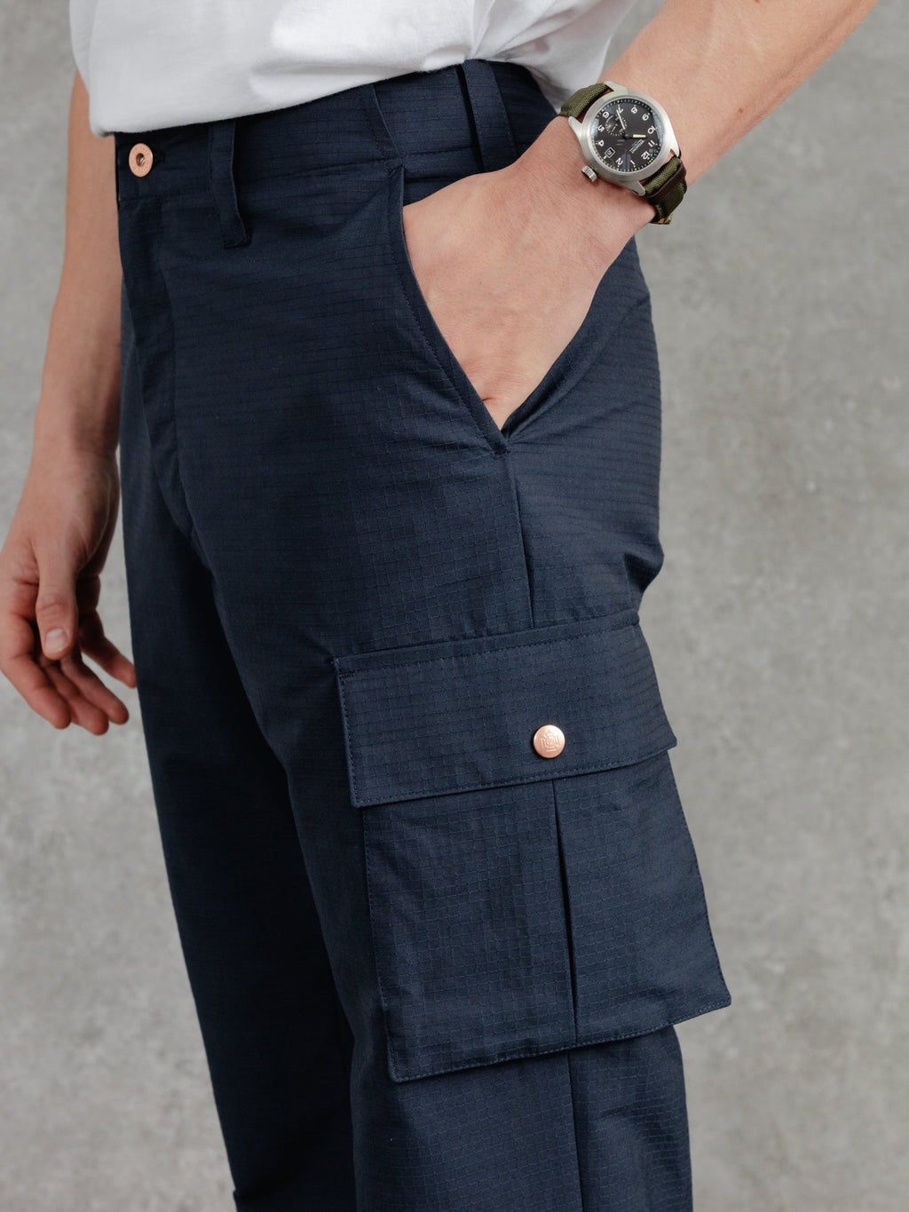 The Fitzrovia Cargo Trousers - Ink