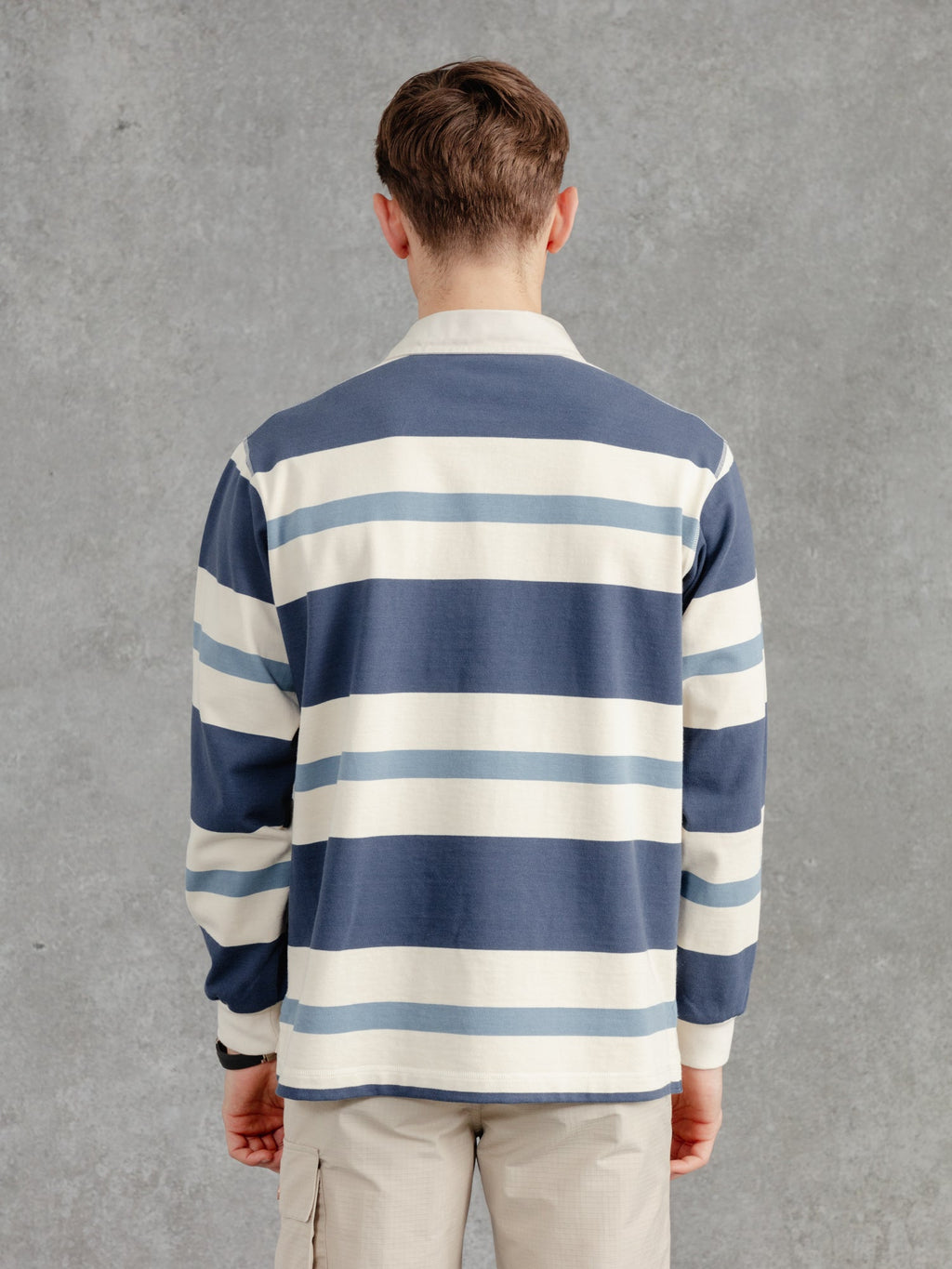 The Regents Rugby Shirt - Ink & Azure