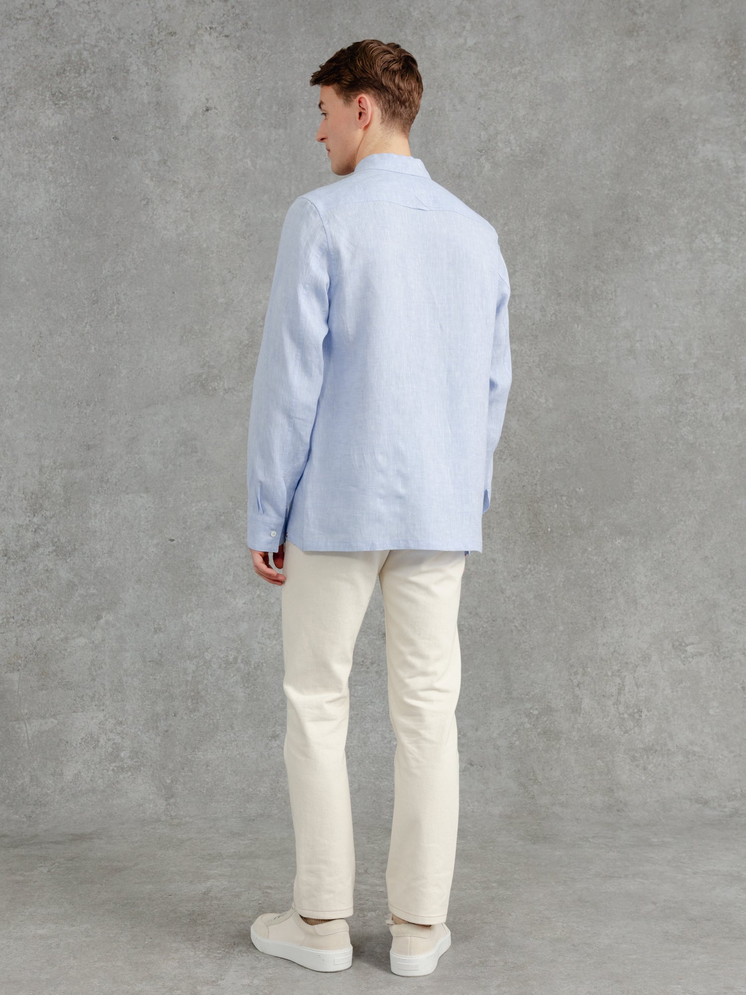 The Victor Linen Shirt - Azure