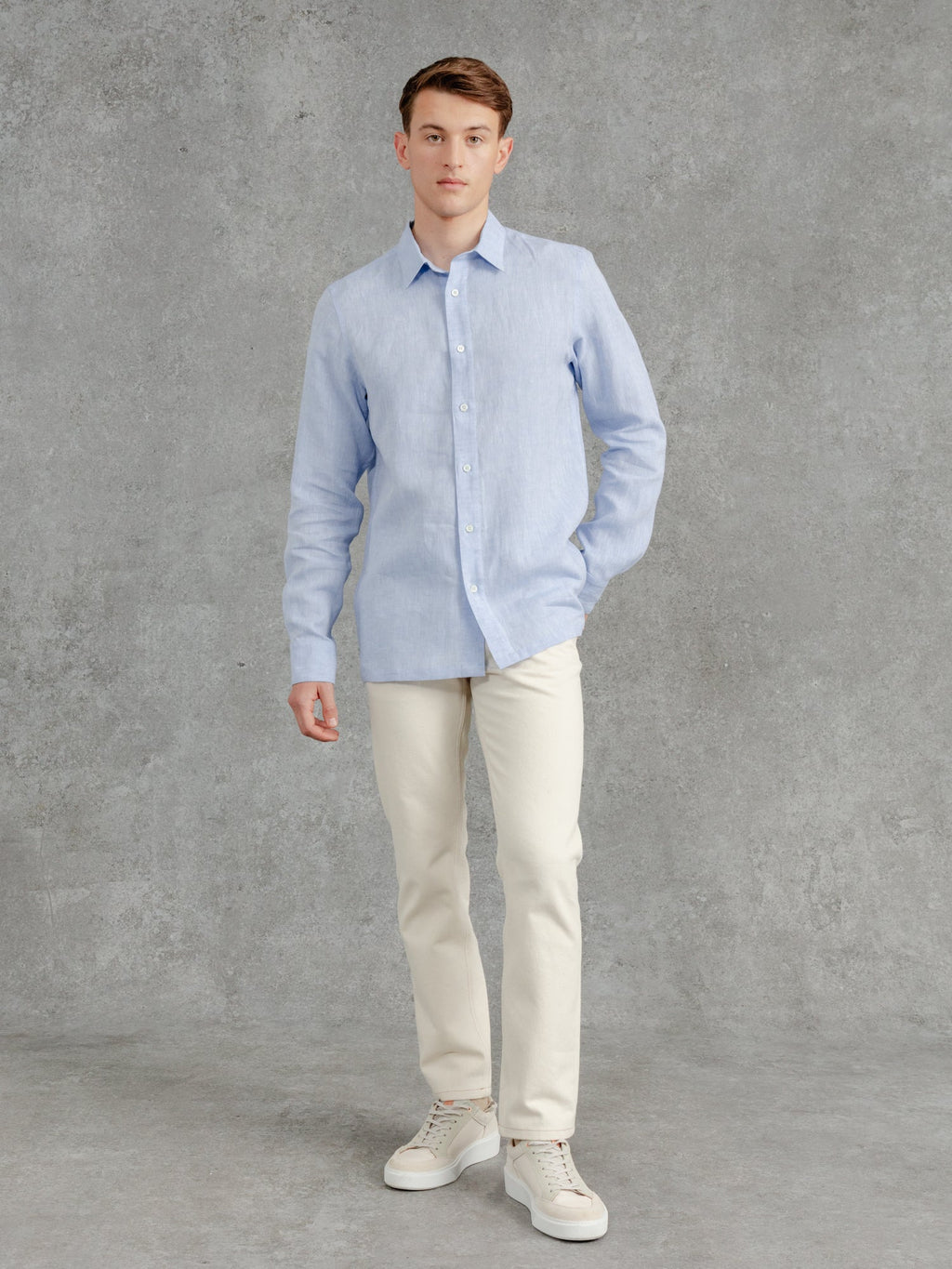 The Victor Linen Shirt - Azure