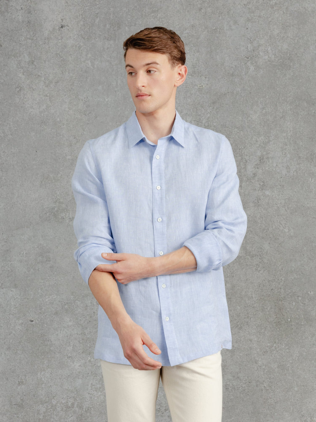 The Victor Linen Shirt - Azure