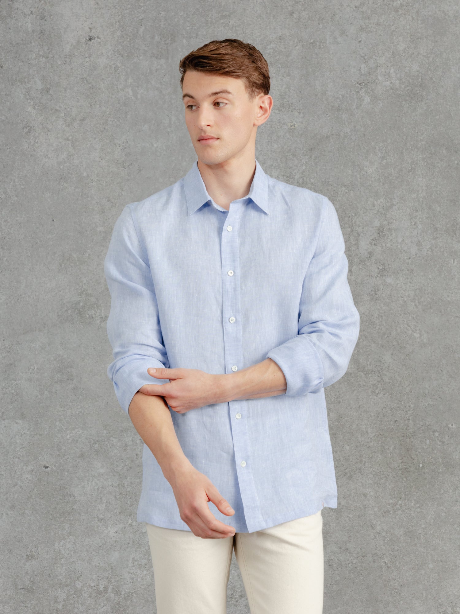 The Victor Linen Shirt - Azure