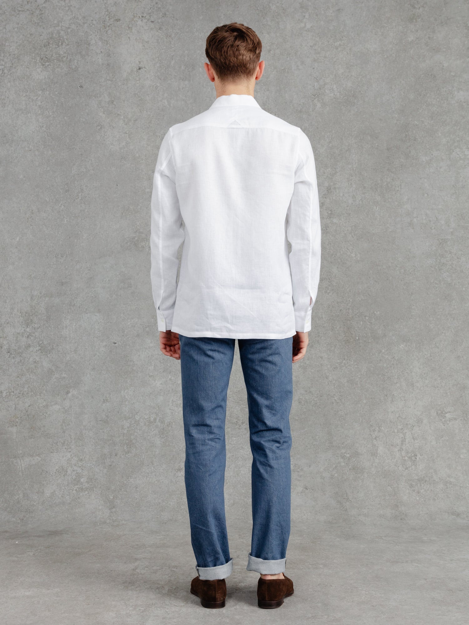 The Victor Linen Shirt - Chalk