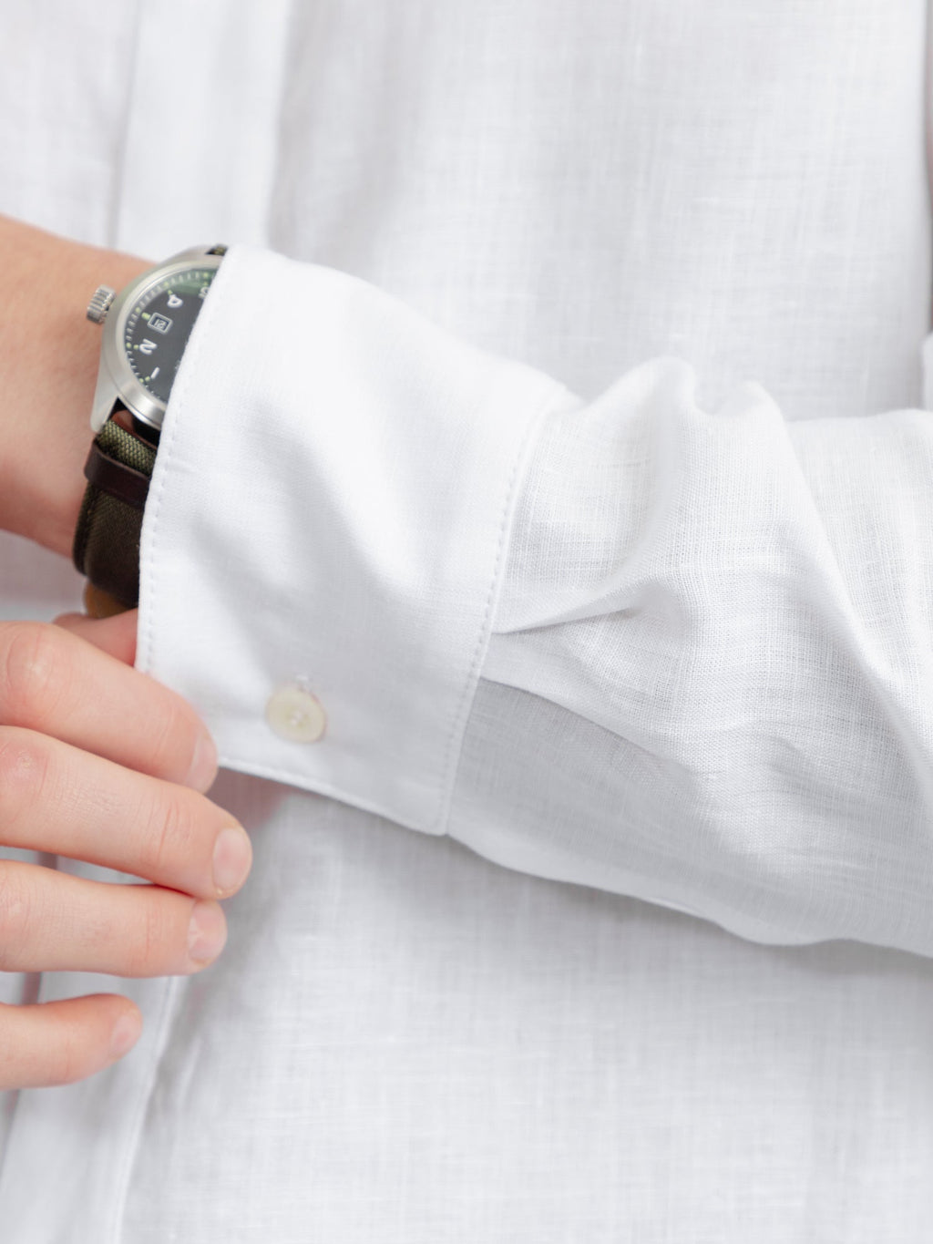 The Victor Linen Shirt - Chalk