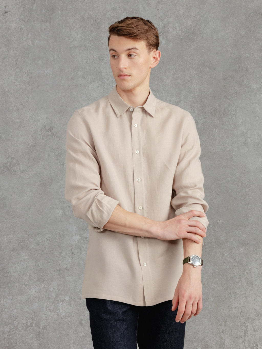 The Victor Linen Shirt - Alabaster