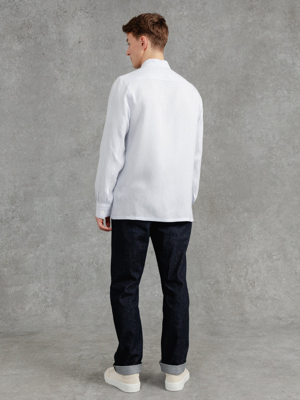 The Victor Linen Shirt - Pale Smoke