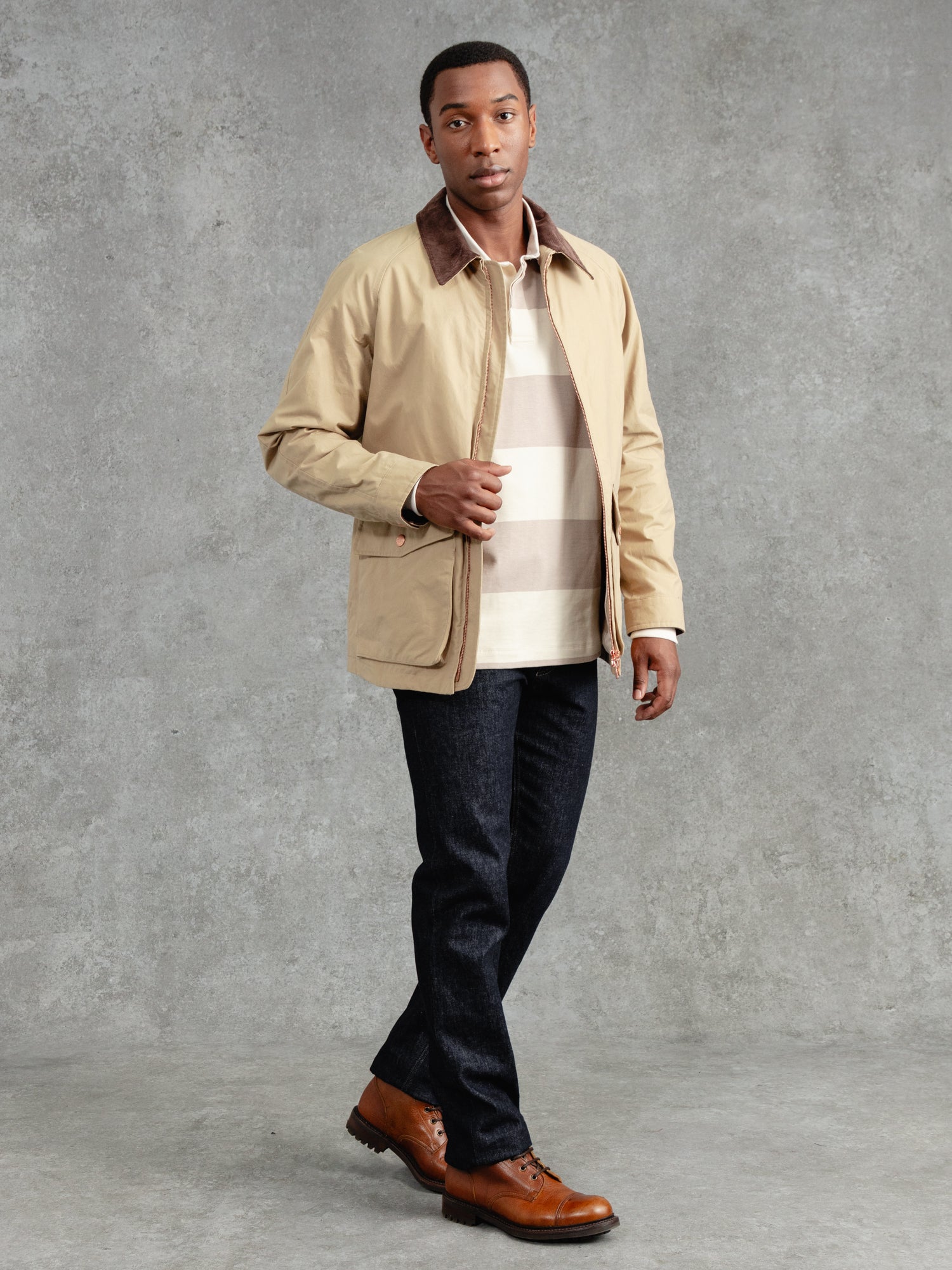 The Casual Wax Jacket - Alabaster