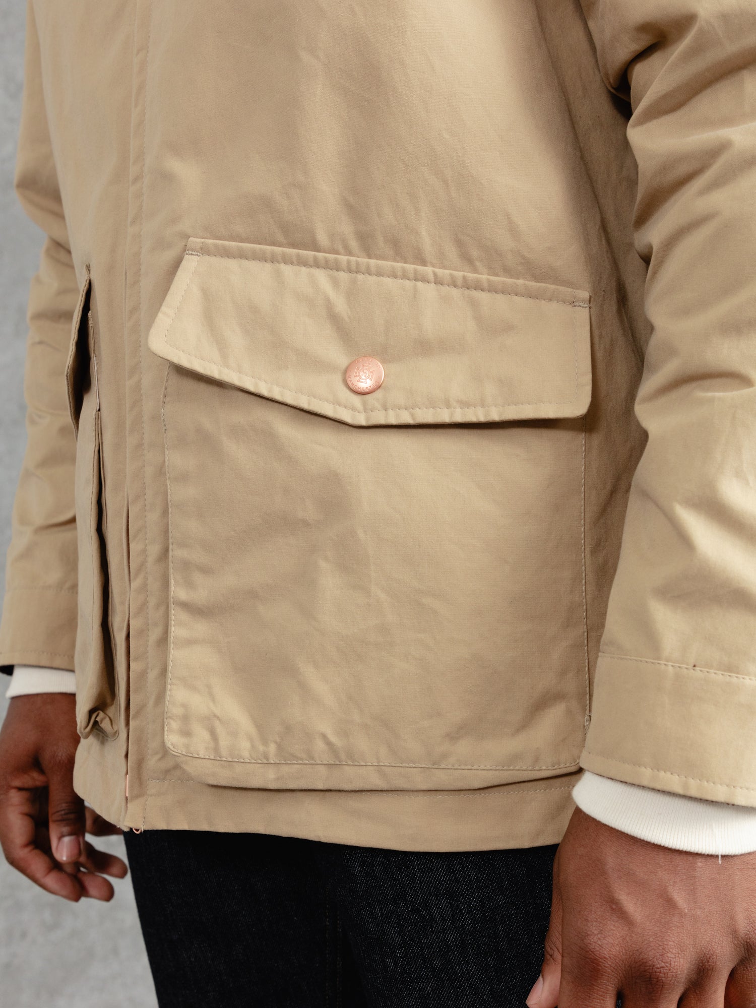 The Casual Wax Jacket - Alabaster