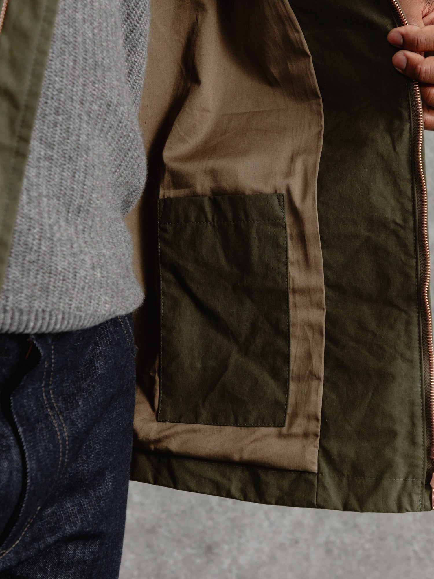 The Casual Wax Jacket - Olive