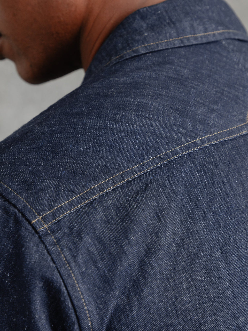 The Denim Studded Utility Overshirt