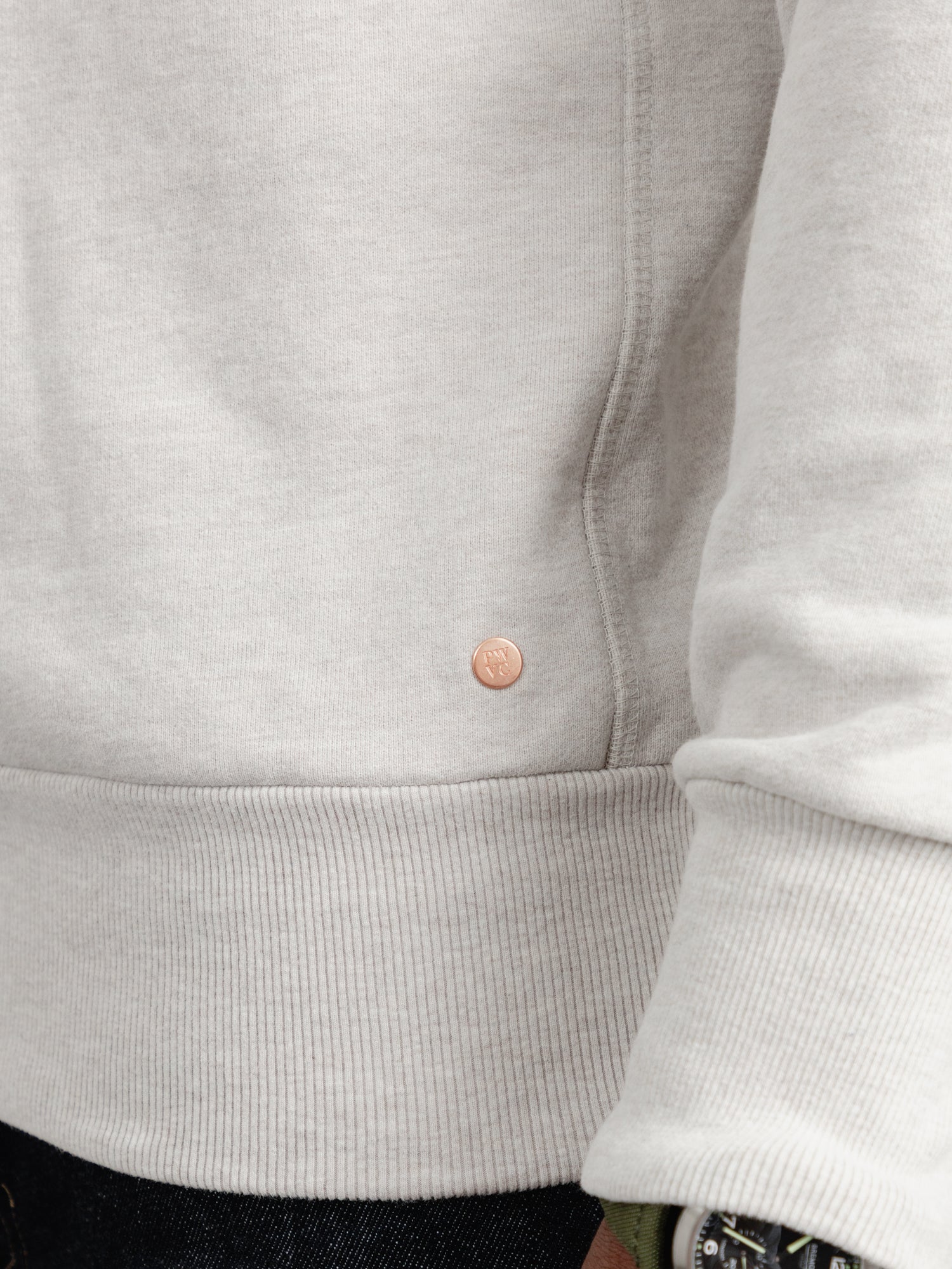 The PW Crew Neck Sweat 2.0 - Pebble