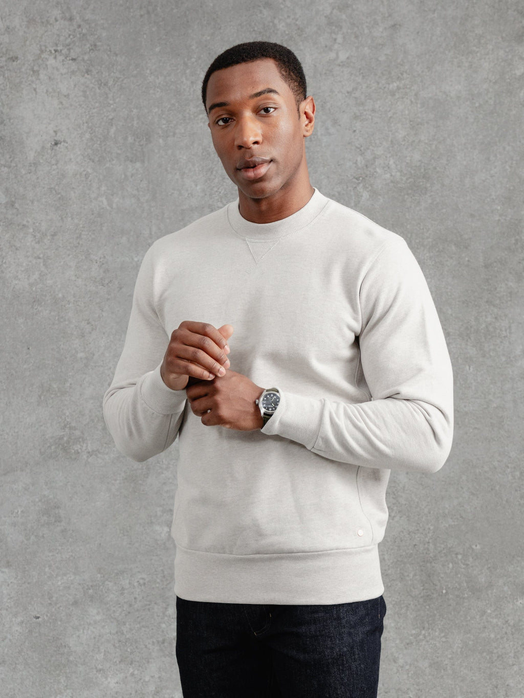 The PW Crew Neck Sweat 2.0 - Pebble