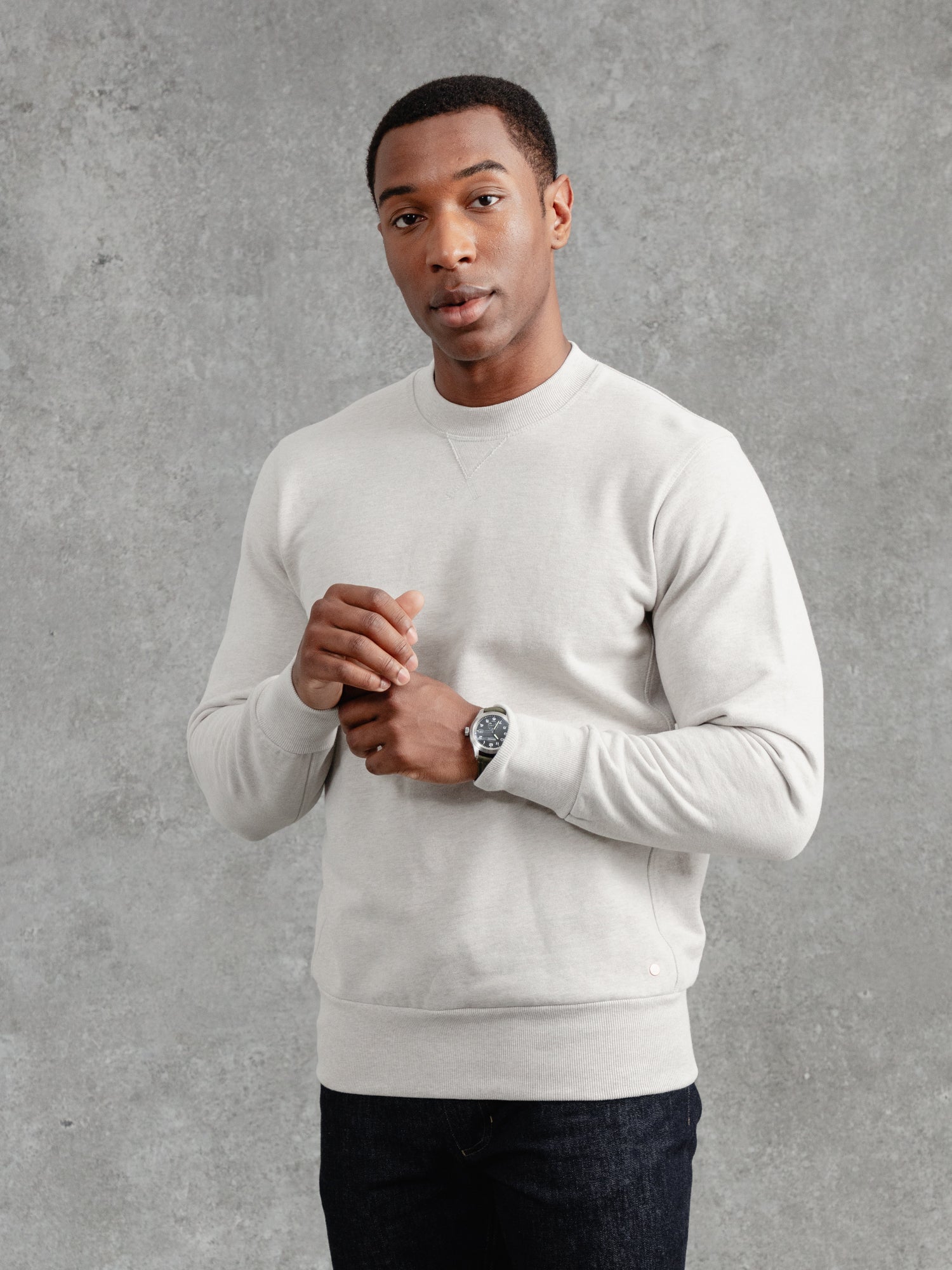 The PW Crew Neck Sweat 2.0 - Pebble