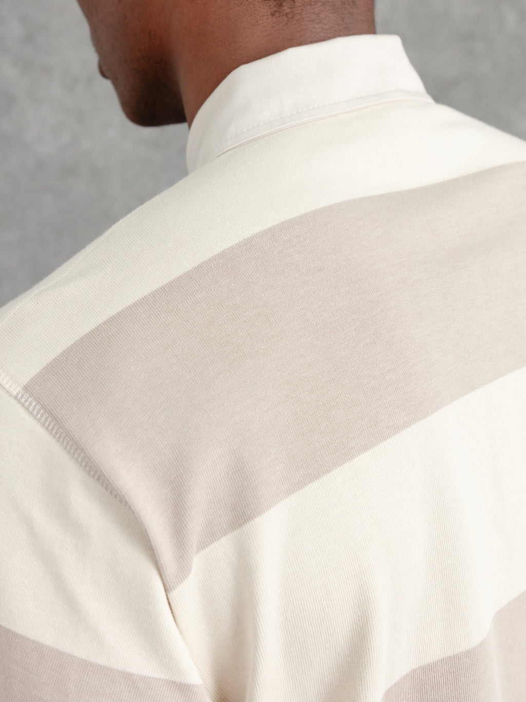 The Regents Rugby Shirt - Ivory & Pebble