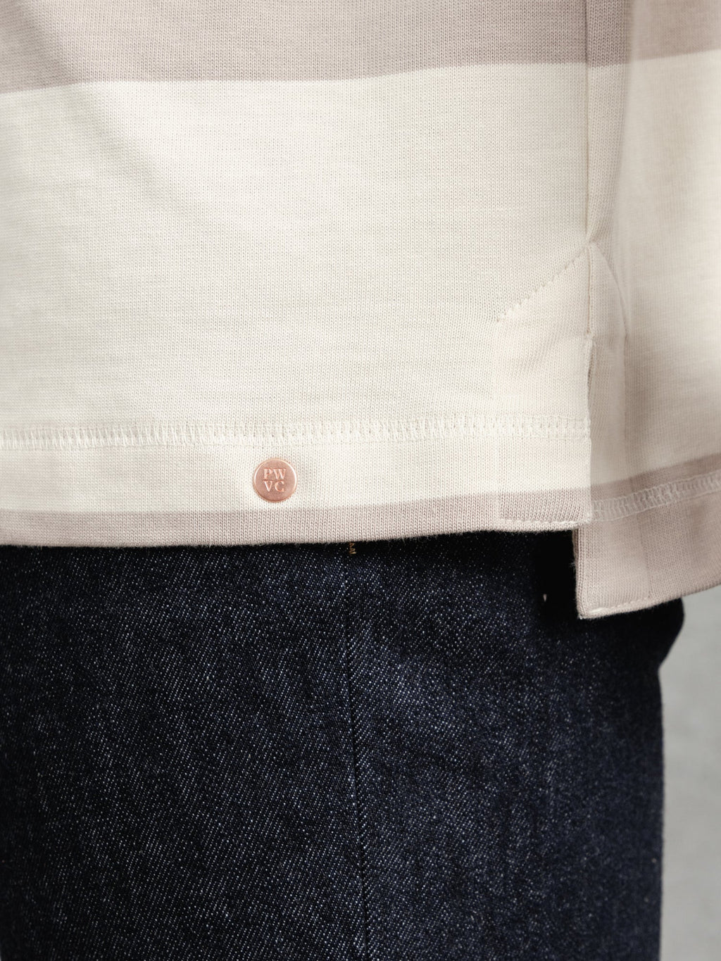The Regents Rugby Shirt - Ivory & Pebble