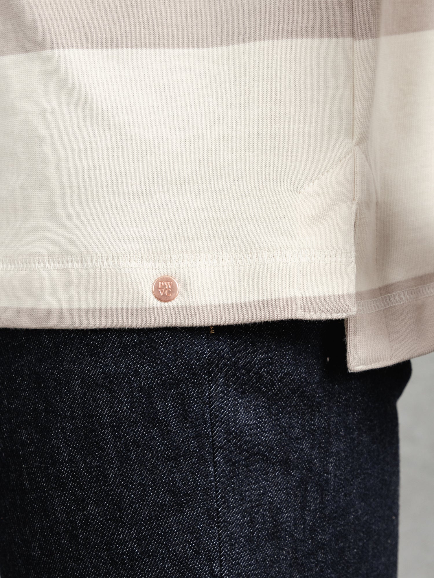 The Regents Rugby Shirt - Ivory & Pebble