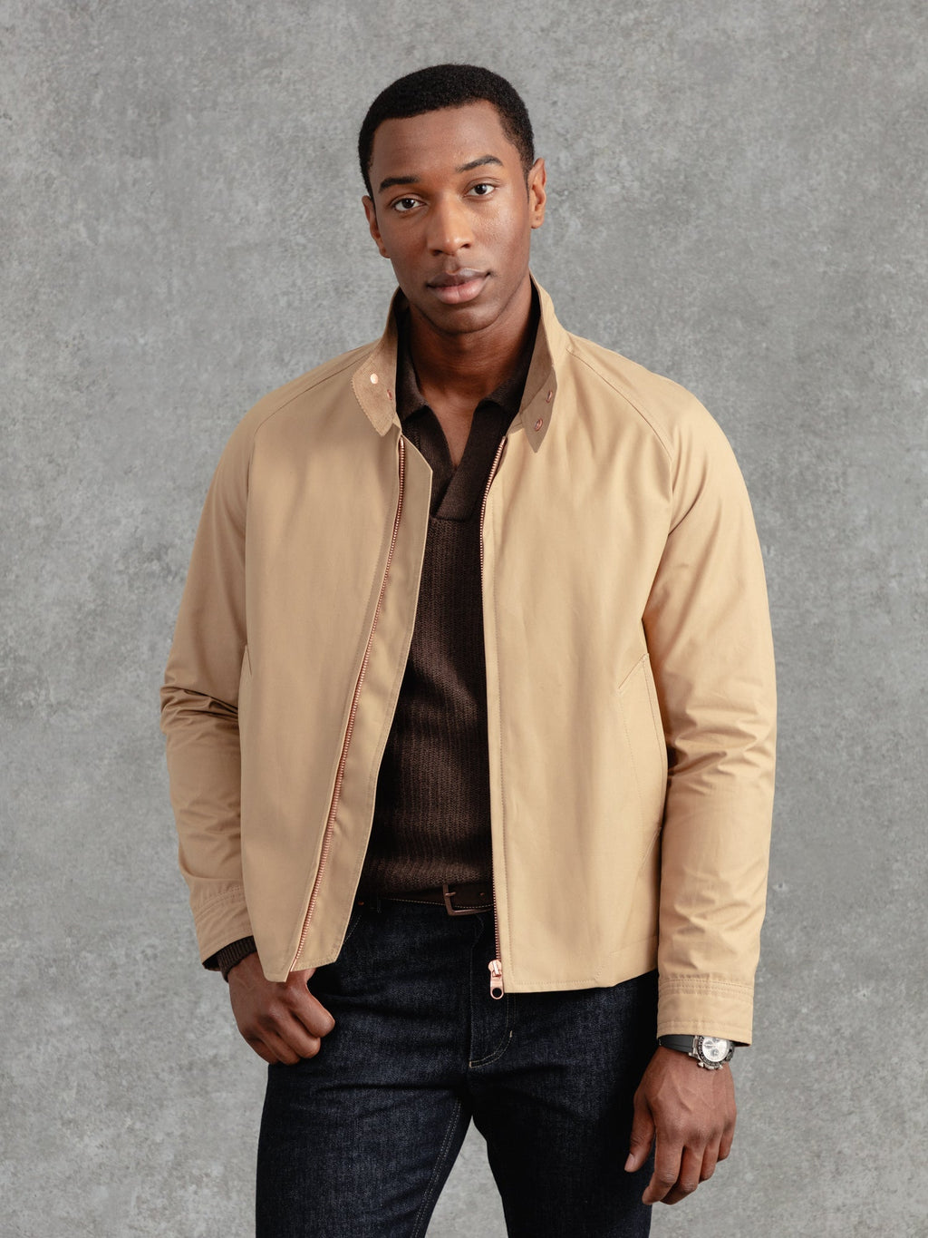 The Ventile® Harrington - Caramel
