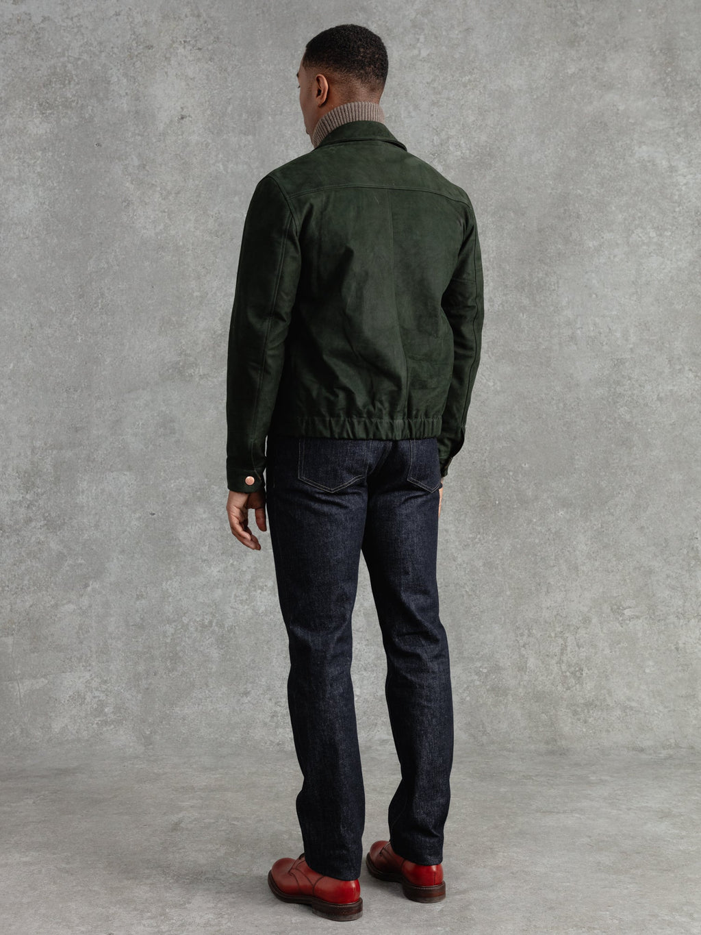 The Calf Suede Bomber - Willow