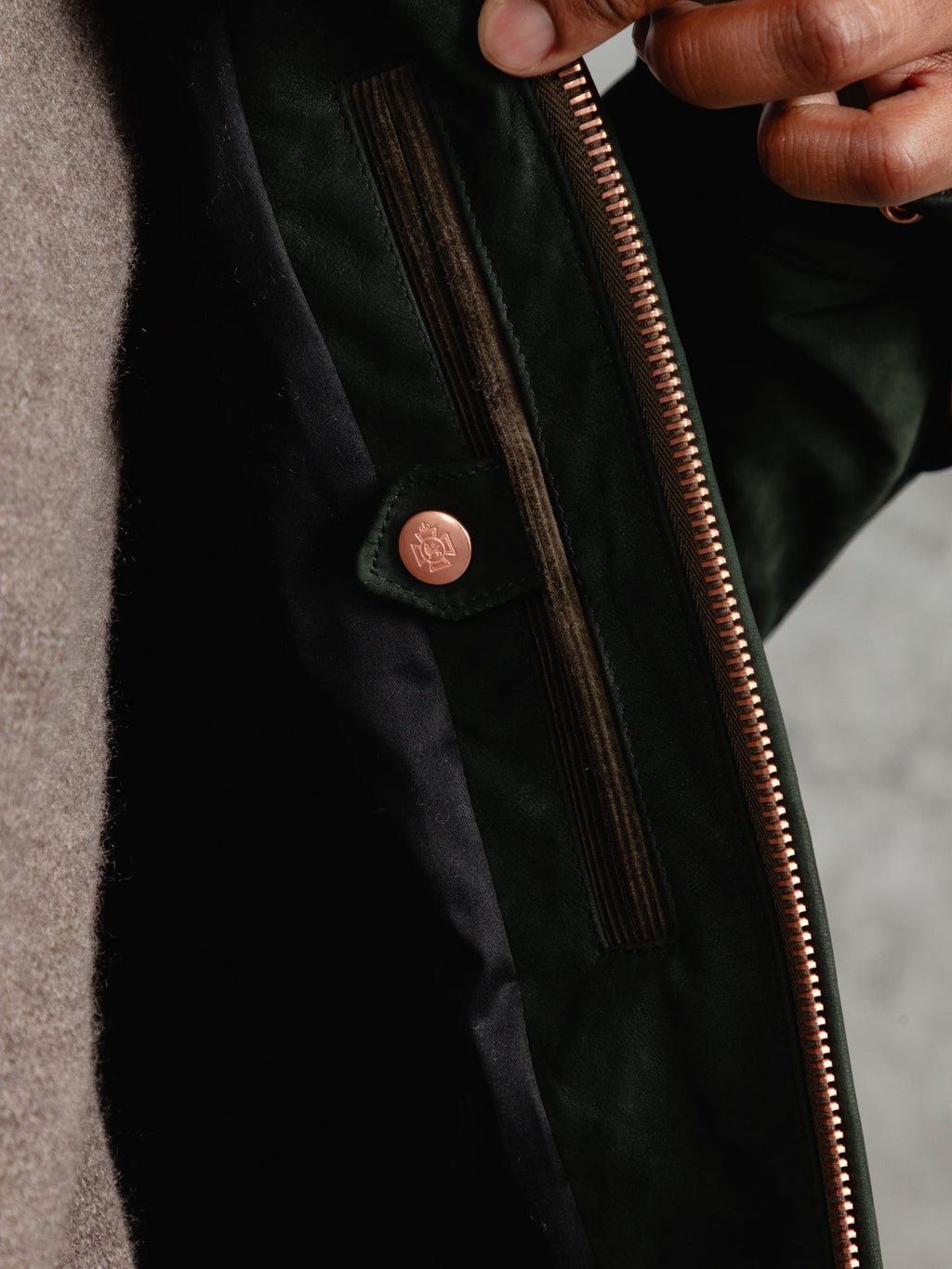 The Calf Suede Bomber - Willow