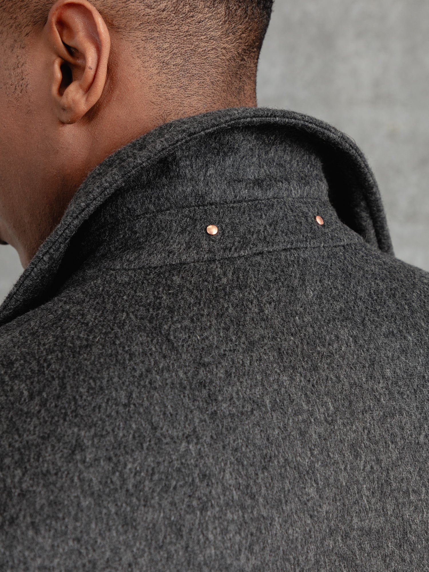 The Cashmere Crew Jacket - Cobble Grey