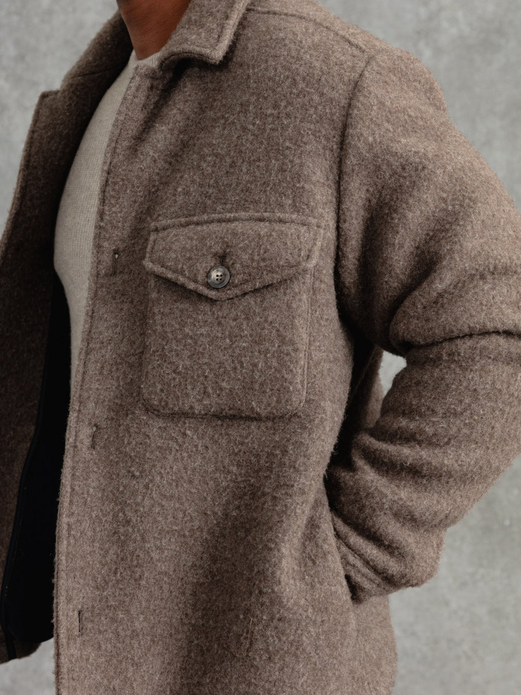 The Loden Cuddler Lumber - Pebble