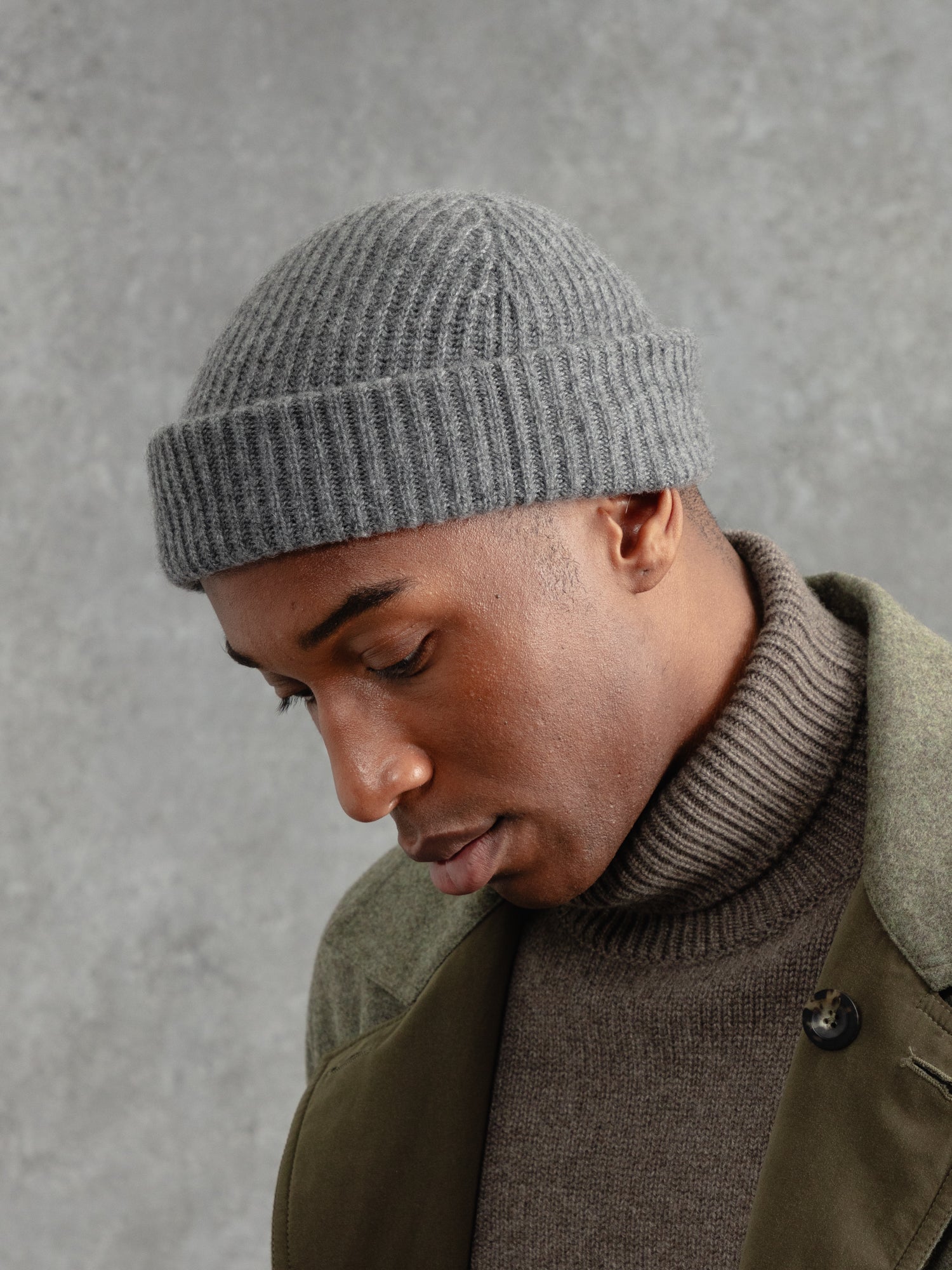 The Cashmere Bandit Beanie - Cobble Grey
