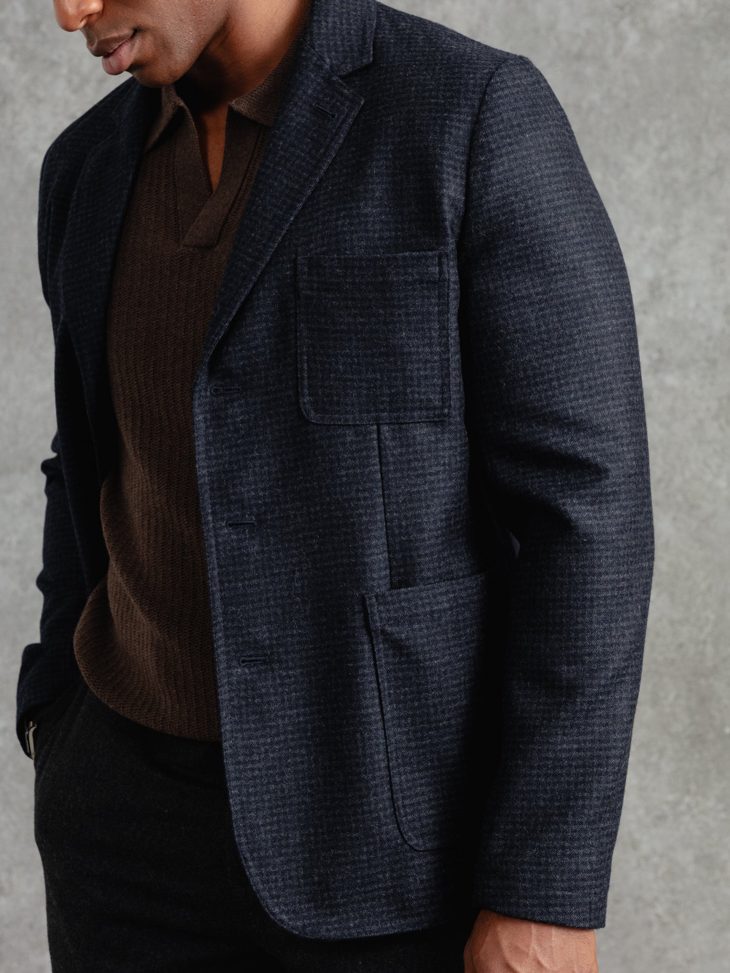 The Wool Blazer - Ink