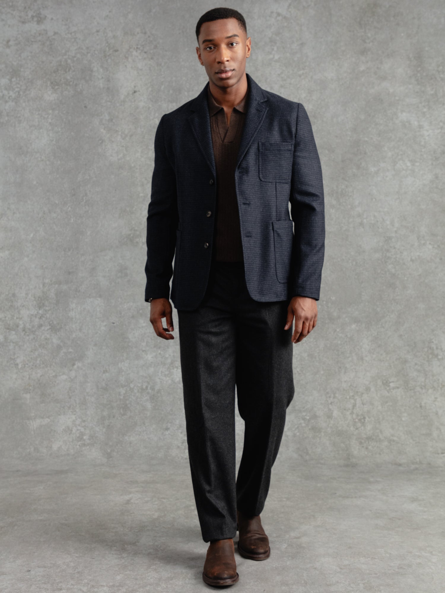 The Wool Blazer - Ink