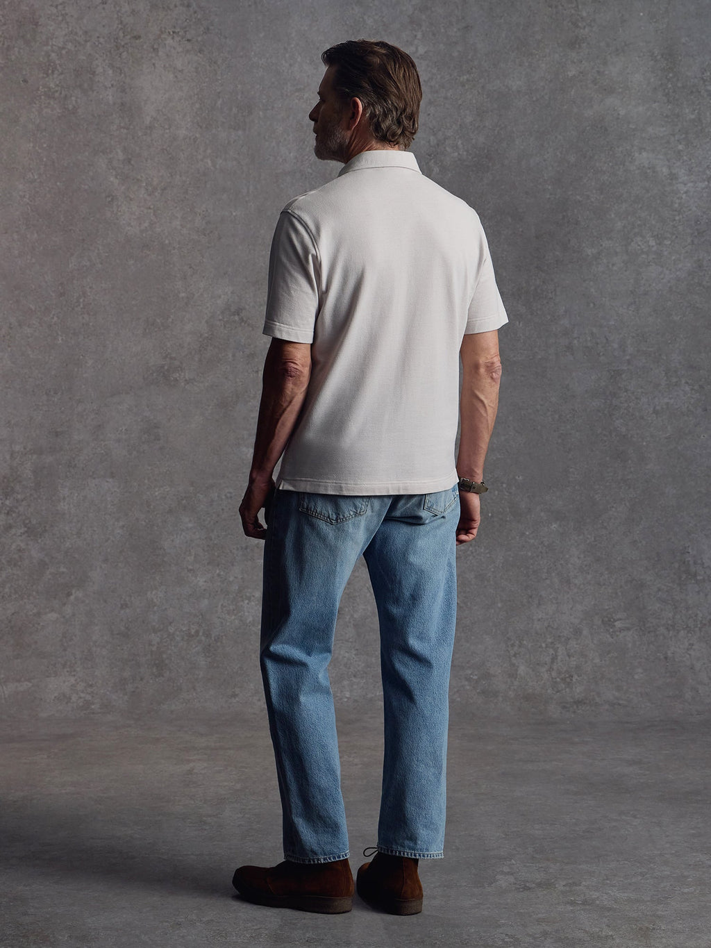 The Civvy Polo - Flake White