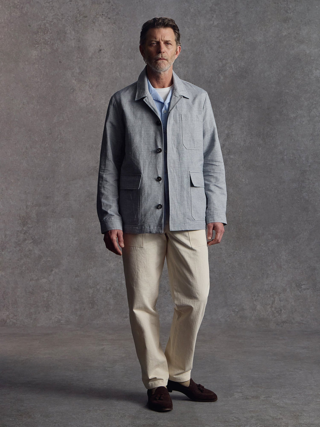 The Marylebone Shacket - Azure