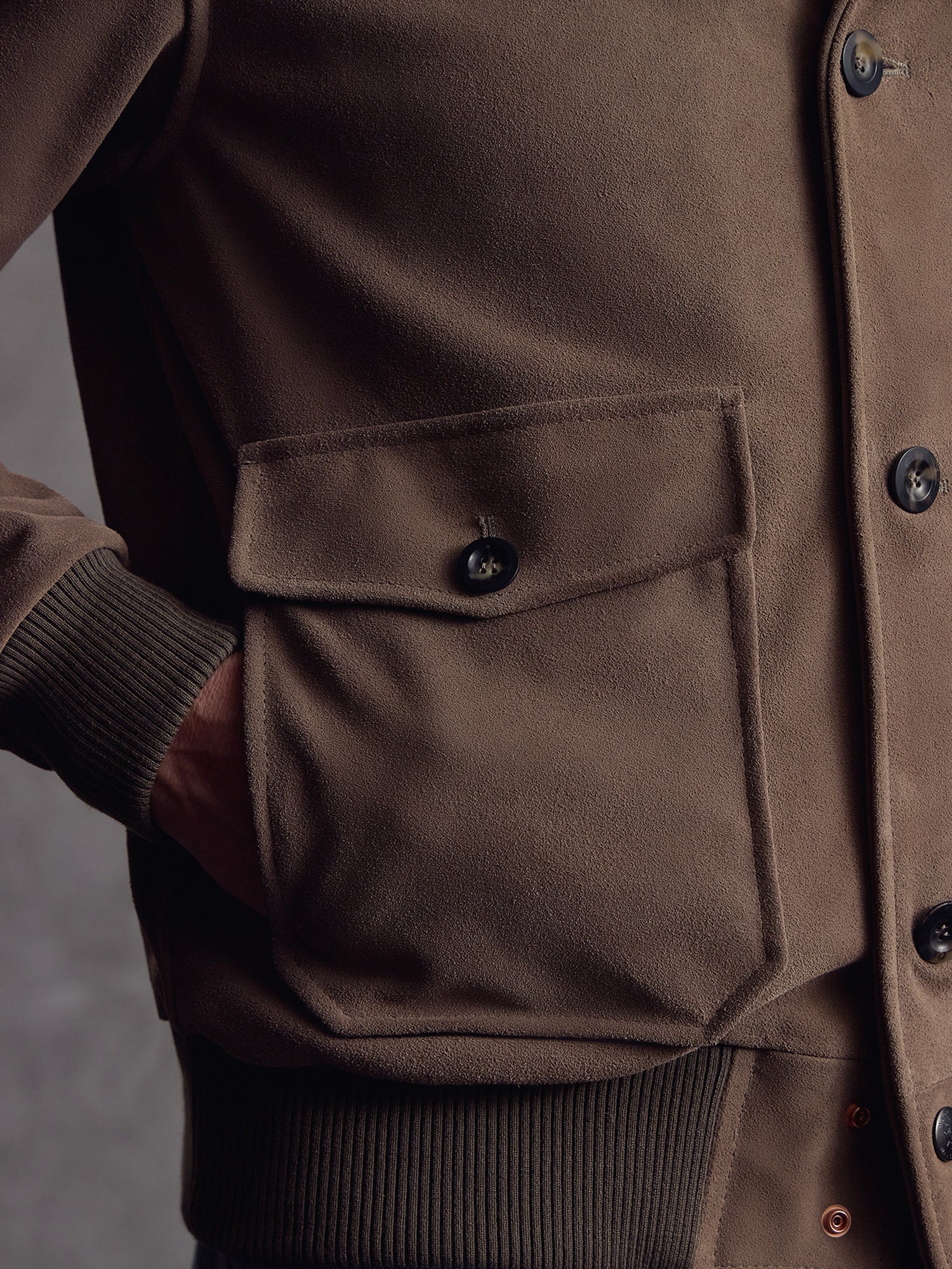 The Stealth Bomber - Taupe Suede