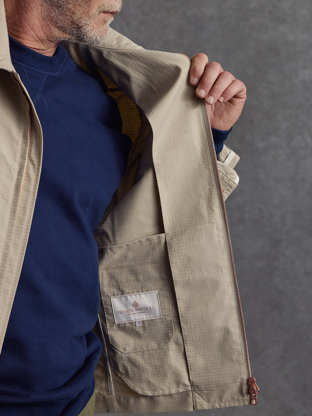 The Covert Jacket - Alabaster