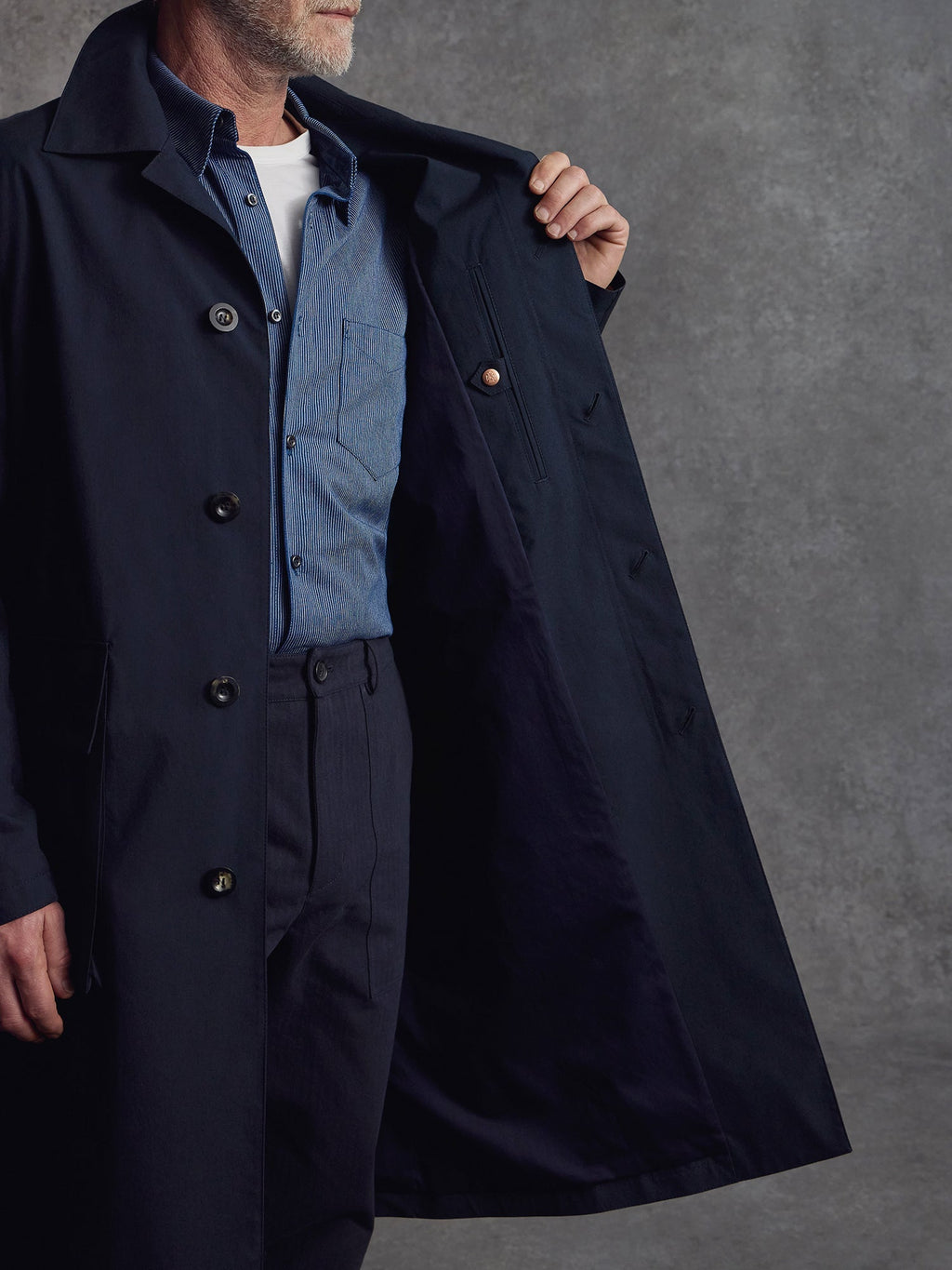 The Richmond Silk Mac - Ink