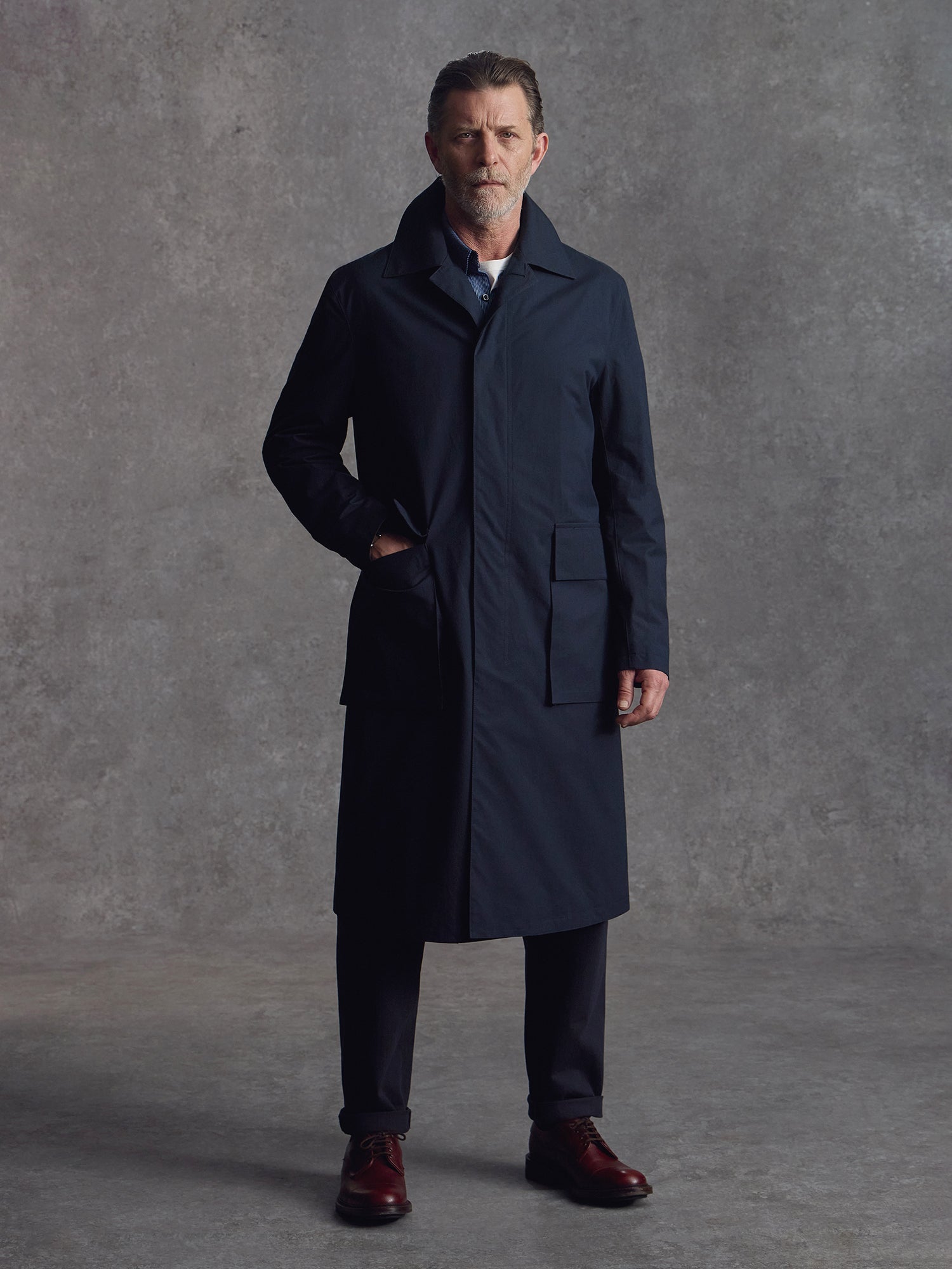 The Richmond Silk Mac - Ink