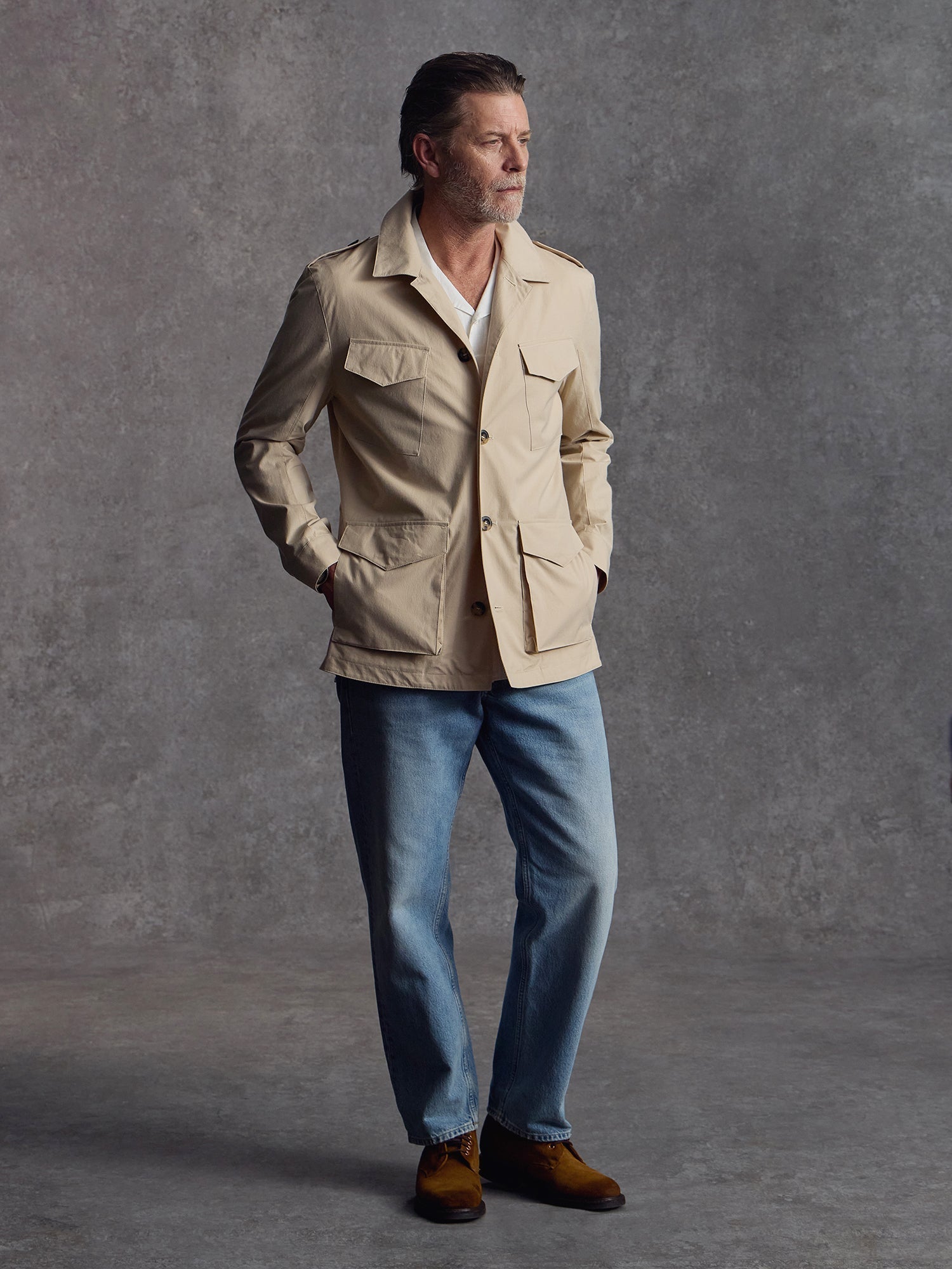 The Richmond Revere Jacket - Alabaster