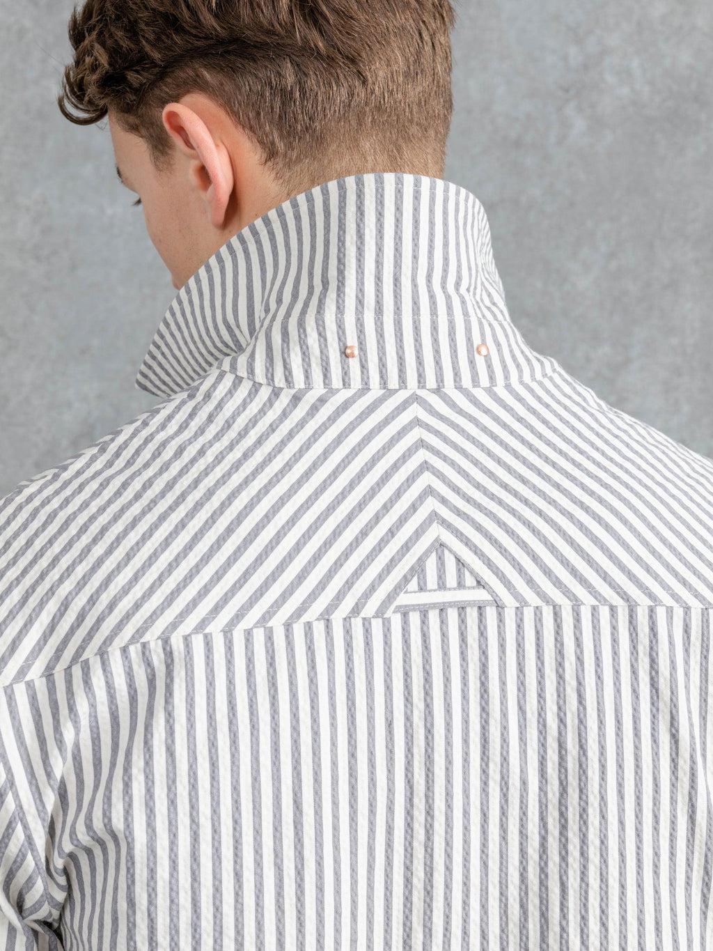 The Seersucker Patch Pocket Overshirt