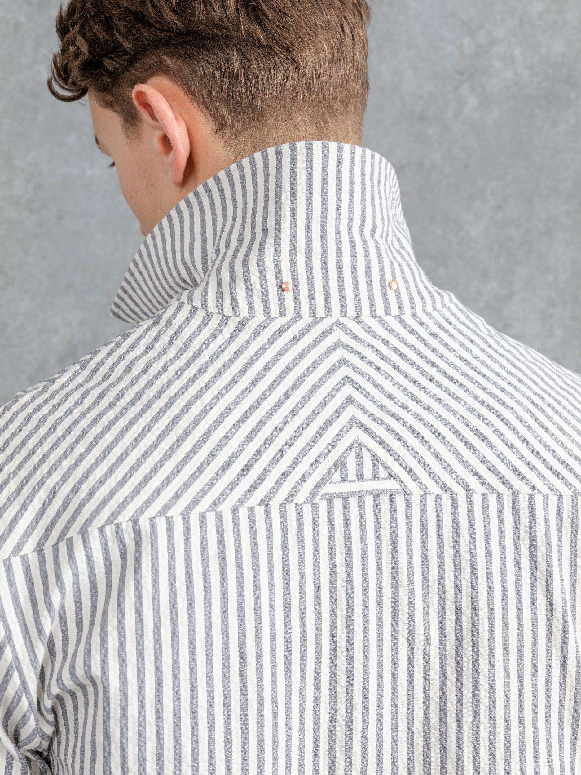 The Seersucker Patch Pocket Overshirt