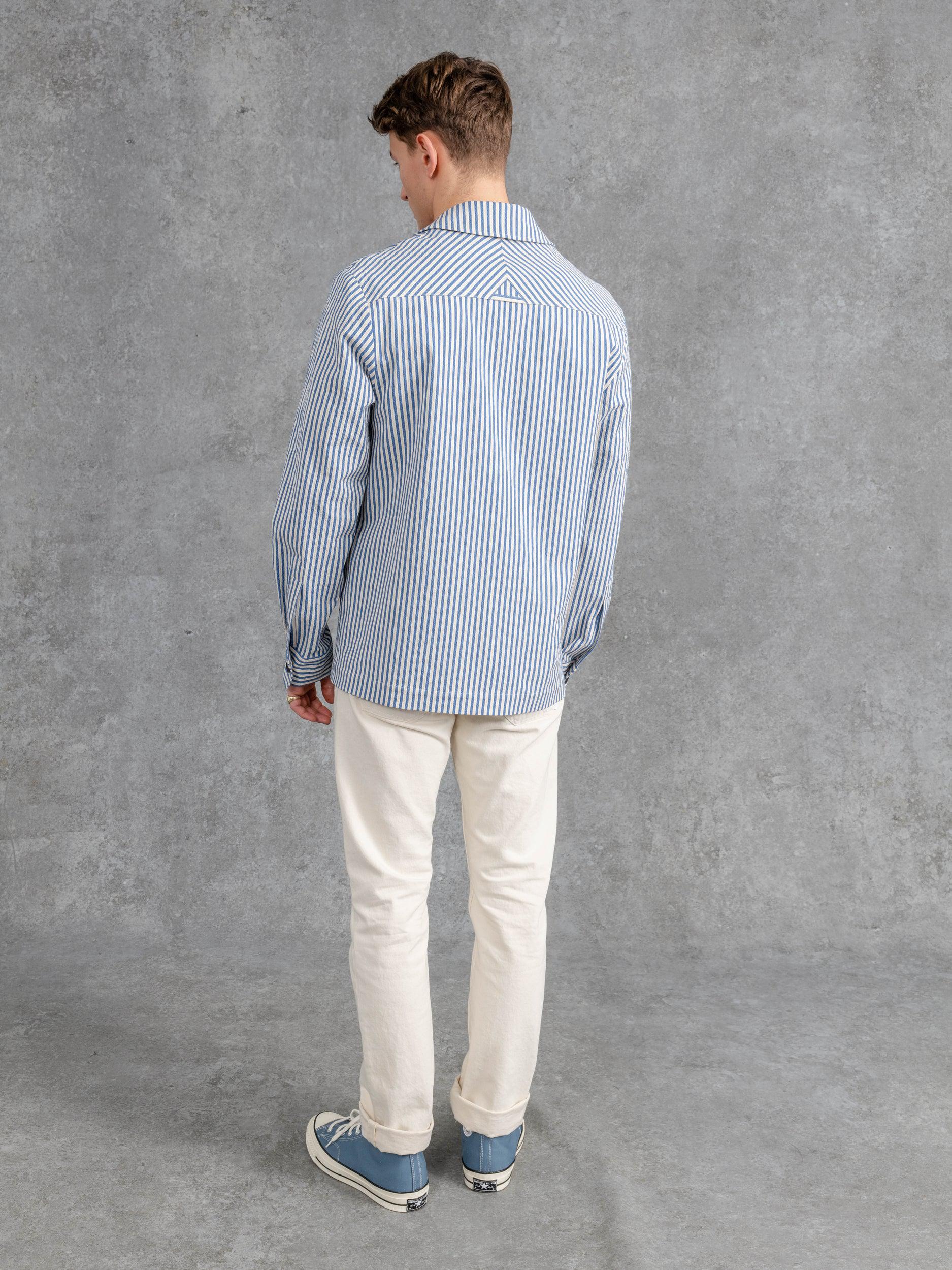 The Seersucker Patch Pocket Overshirt