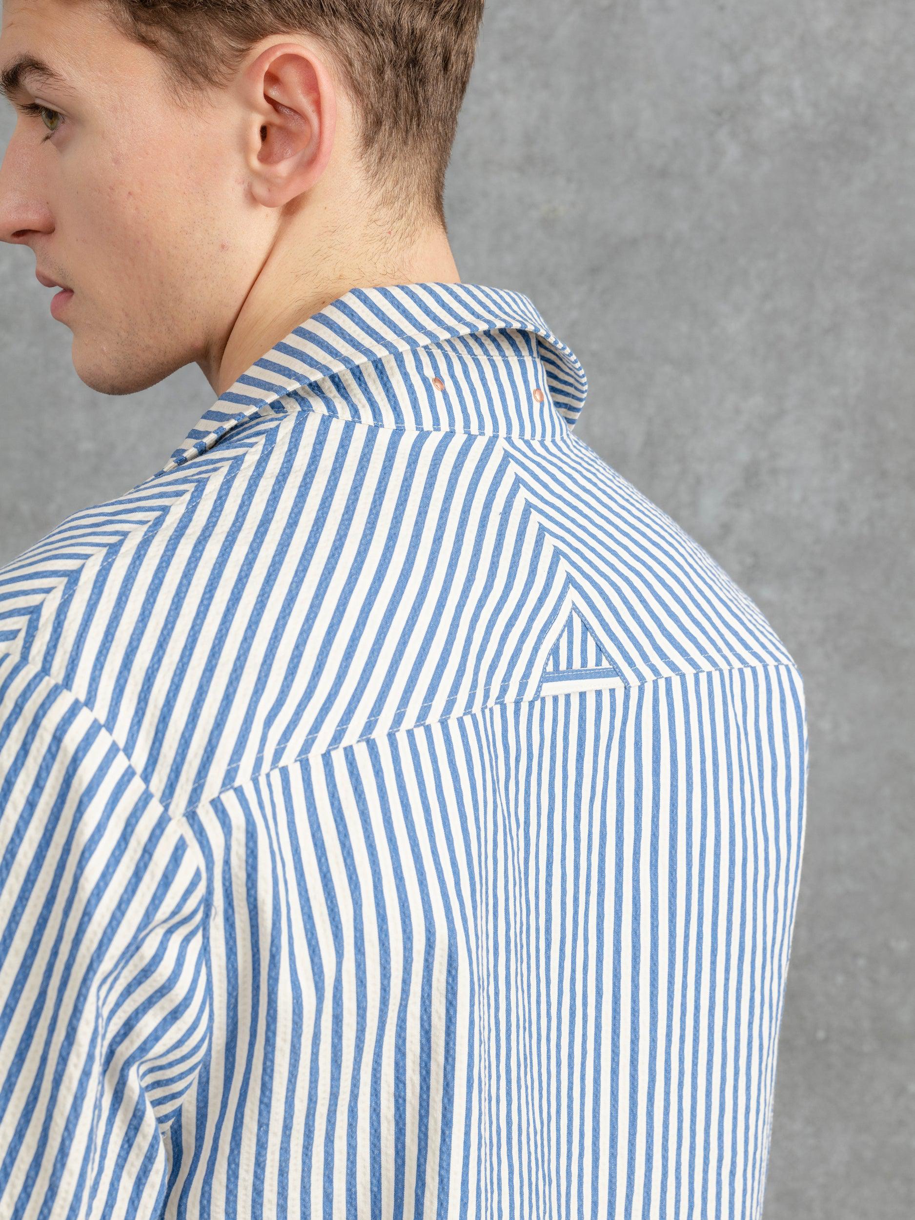 The Seersucker Patch Pocket Overshirt