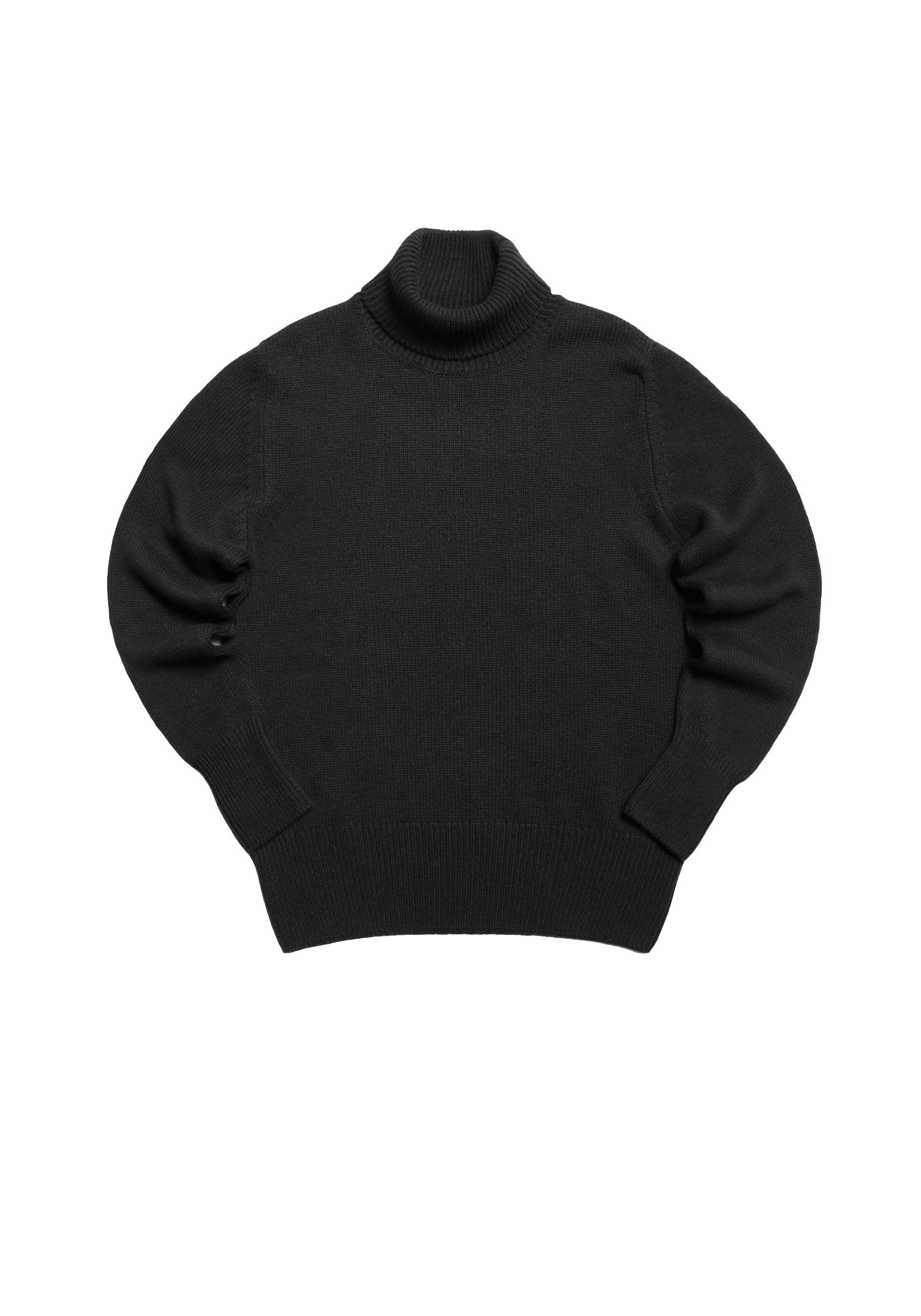 The Cashmere Submariner Rollneck - Black