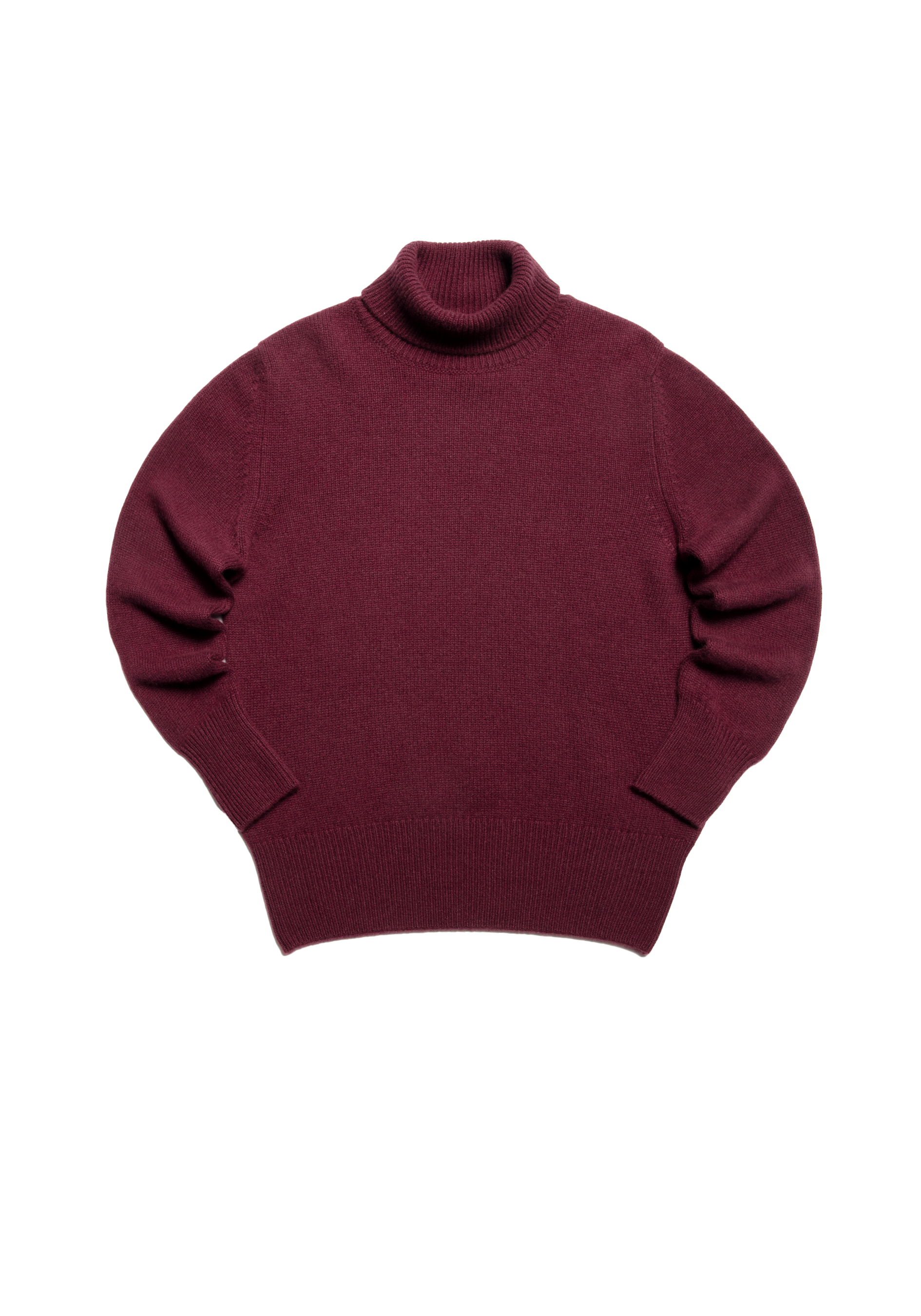 The Cashmere Submariner Rollneck - Crimson
