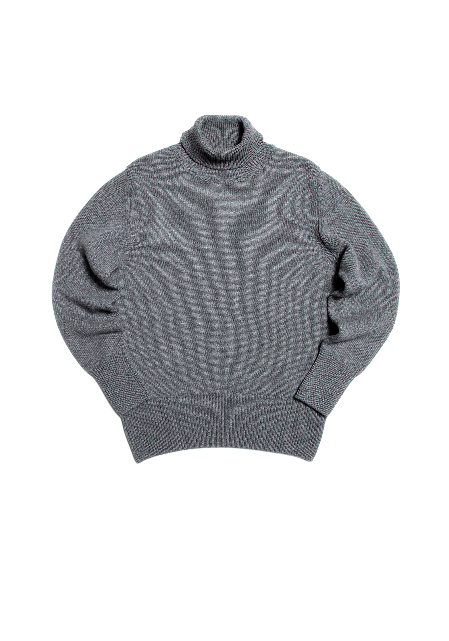 The Cashmere Submariner Rollneck - Cobble Grey
