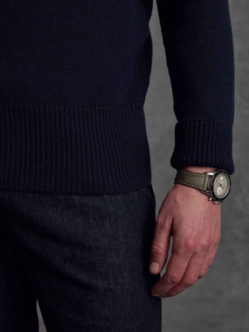 The RHC Cashmere Submariner Rollneck - Ink
