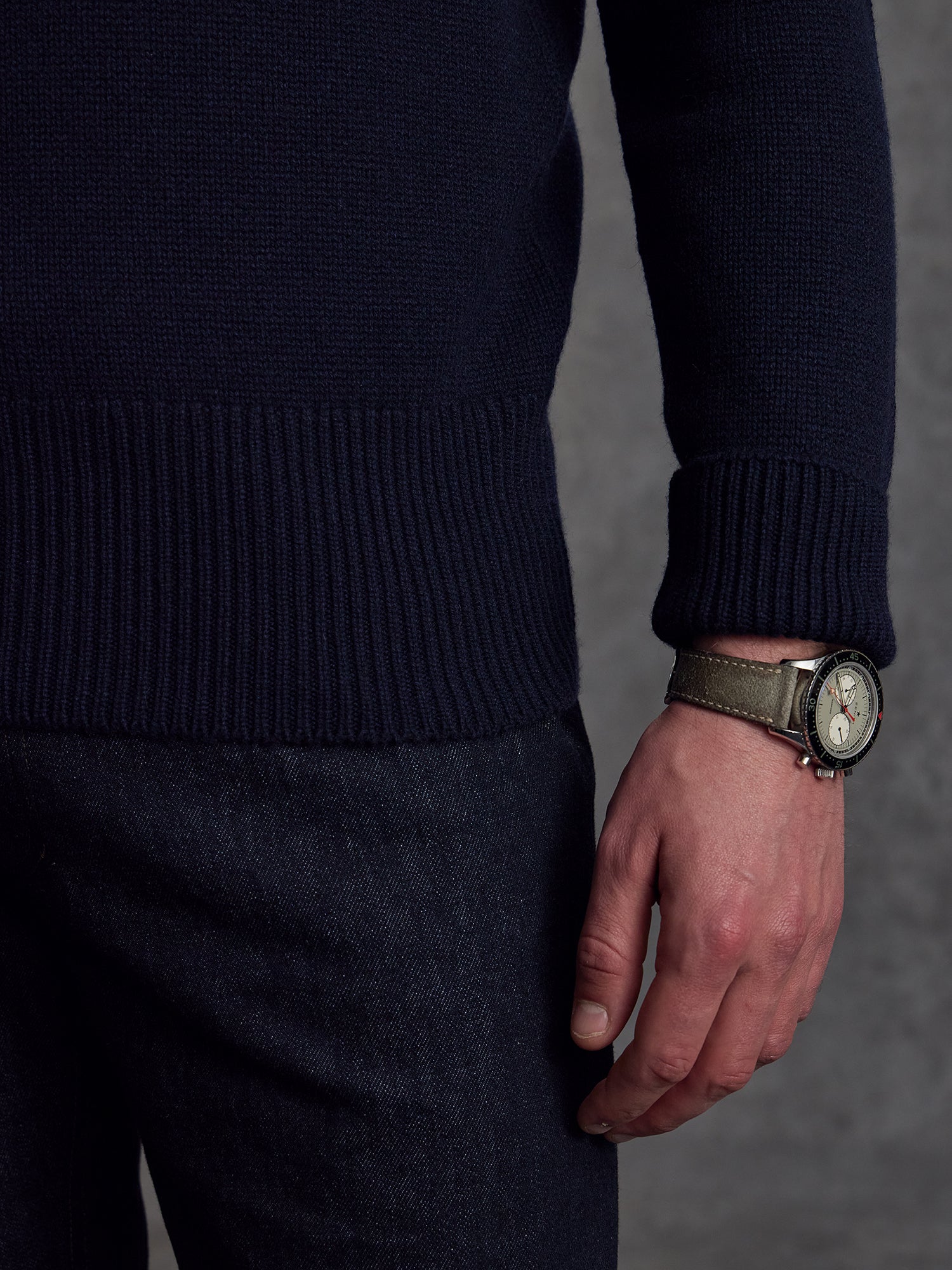 The RHC Cashmere Submariner Rollneck - Ink