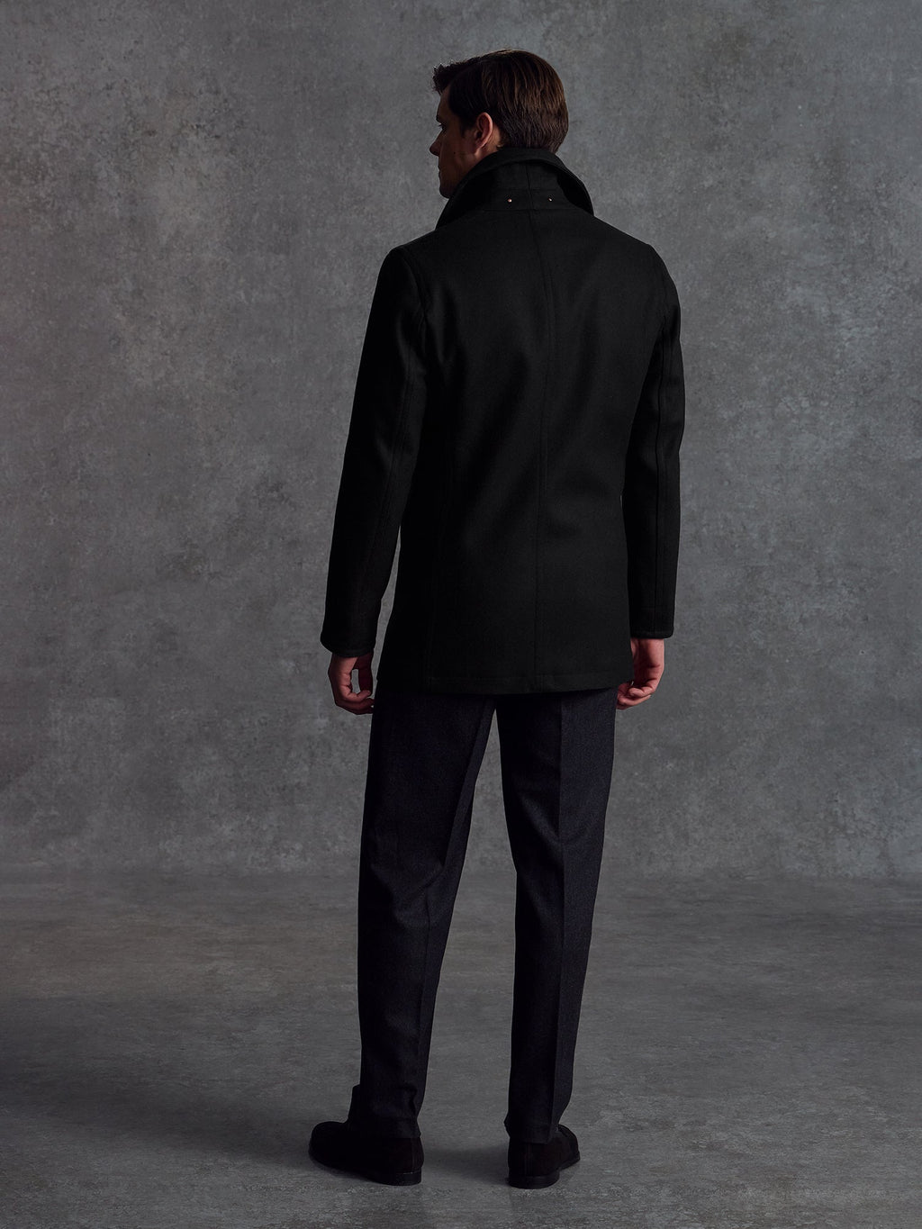 The Manchester Peacoat - Black (Heroes)