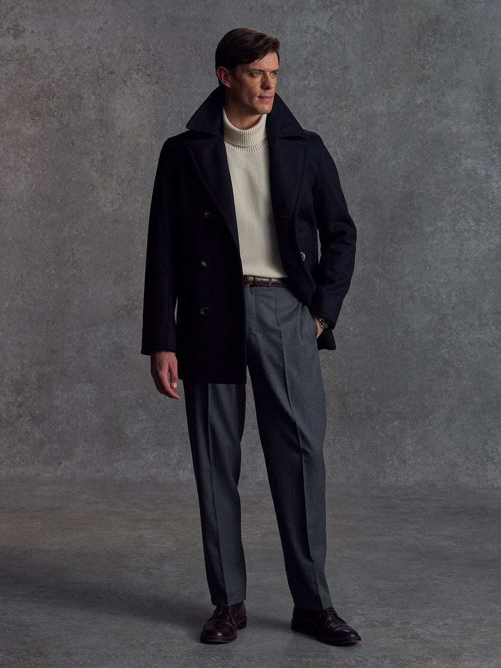 The Manchester Peacoat - Navy (Heroes)