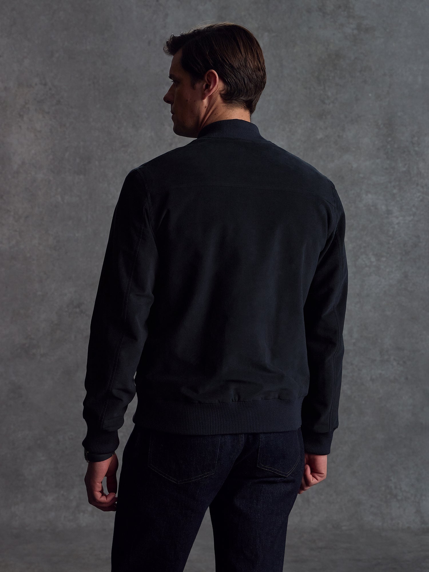 The Moleskin Bomber - Navy