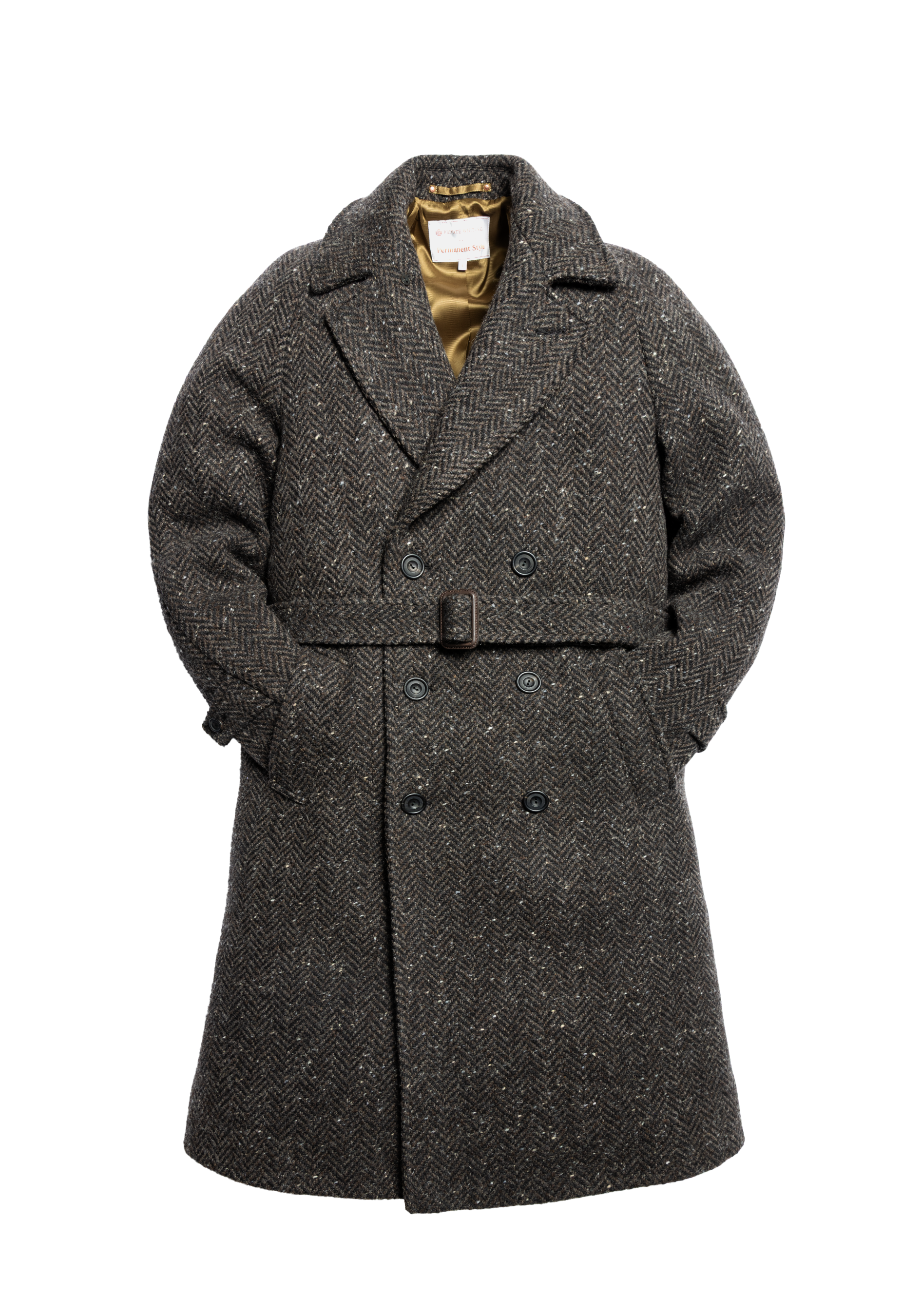 The PS English Tweed Overcoat - Dark Brown