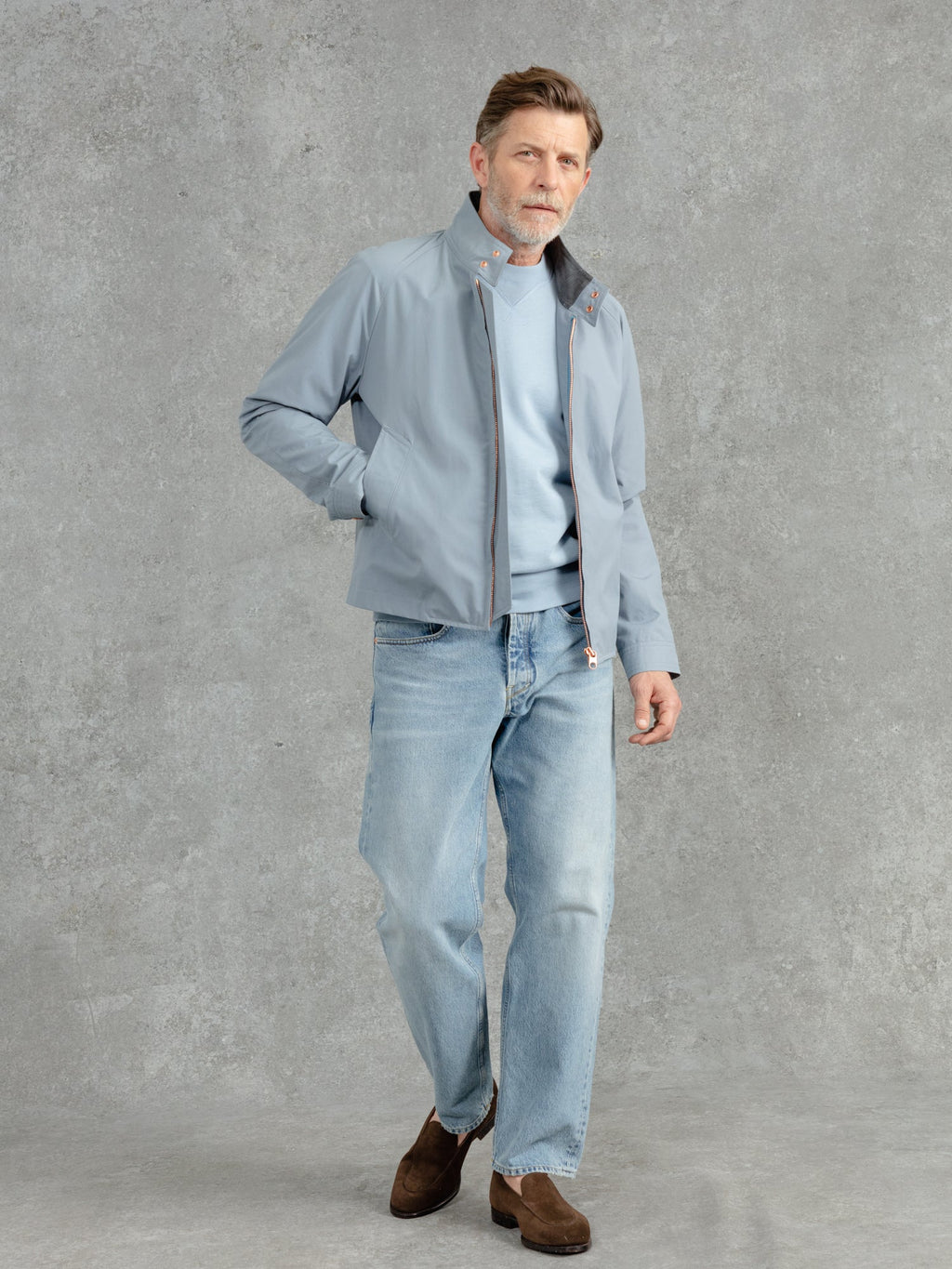 The Ventile® Harrington - Pale Blue
