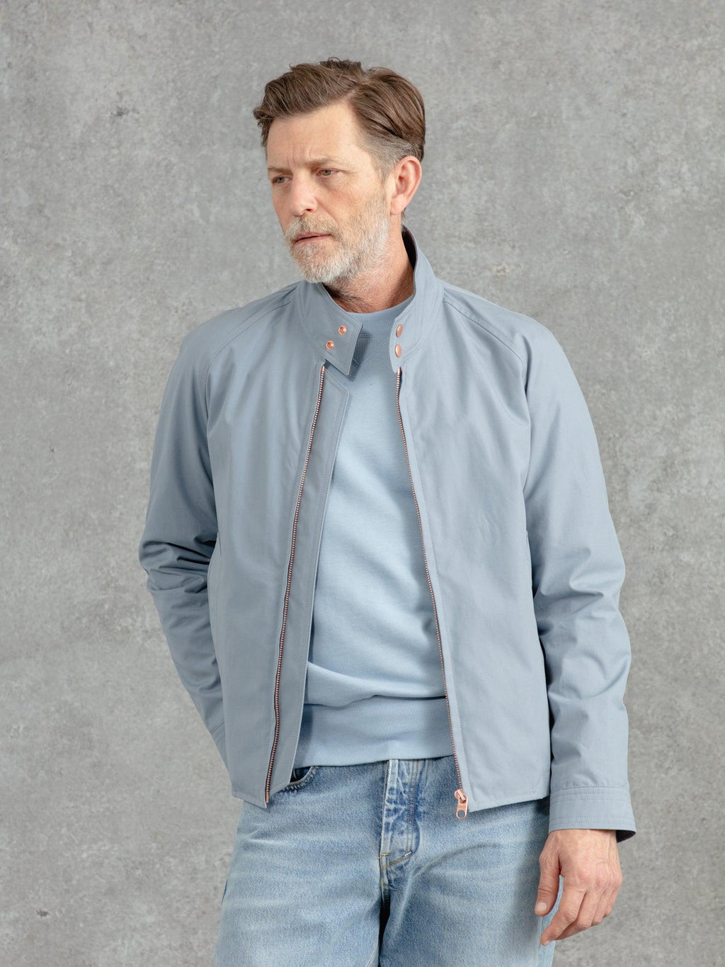 The Ventile® Harrington - Pale Blue
